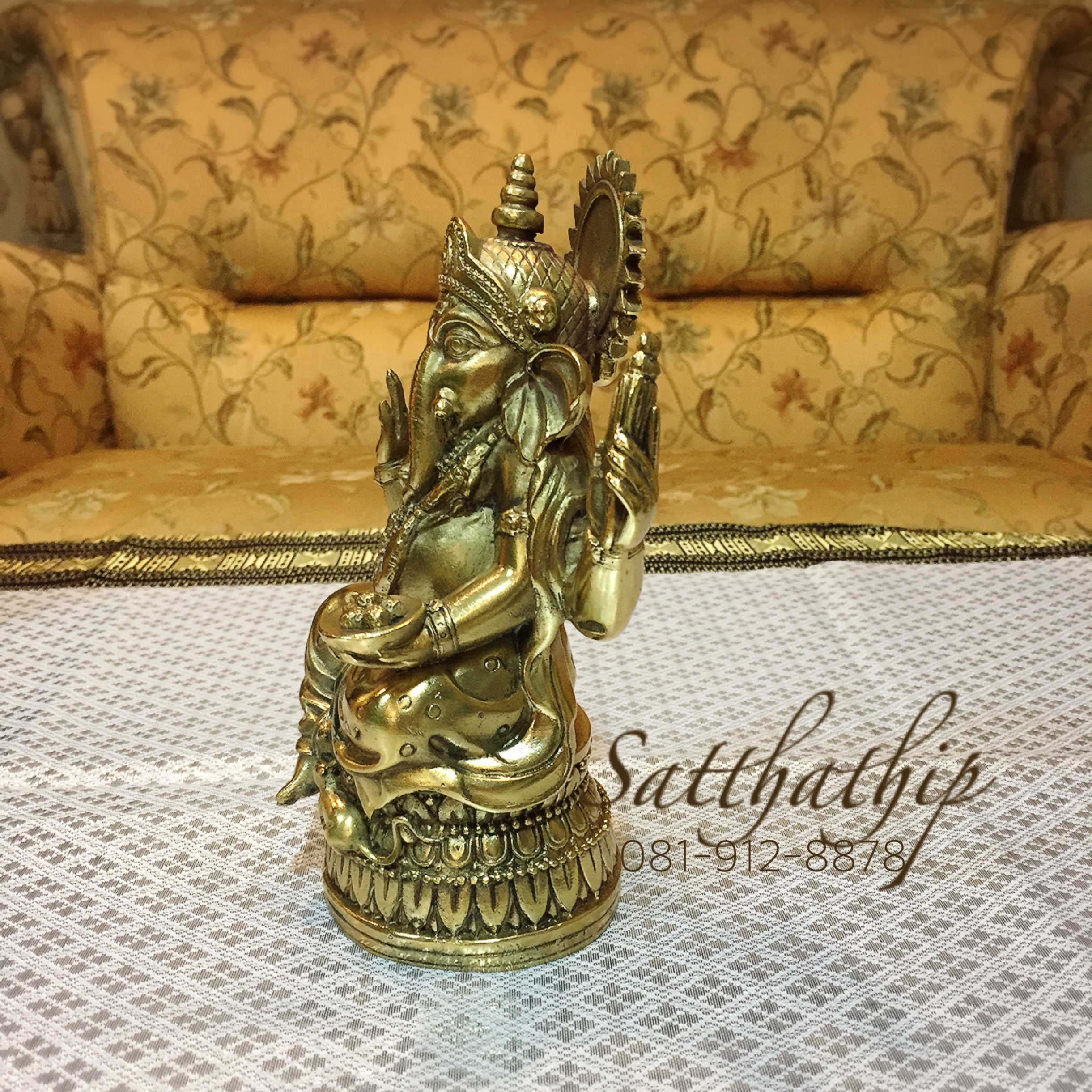 พระพิฆเณศ ปางสัมปทายะคเณศ (ทองเหลือง) - Ganesha: Lord of Success