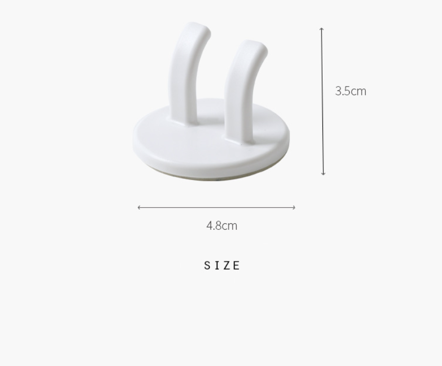 [2ชิ้น] ที่แขวนปลั๊ก ที่แขวนปลั๊กไฟ ที่แขวนปลั๊กติดผนัง ที่เก็บปลั๊กสายไฟติดผนัง ที่แขวนเก็บของ ตะขอแขวนอเนกประสงค์ ประหยัดพื้นที่