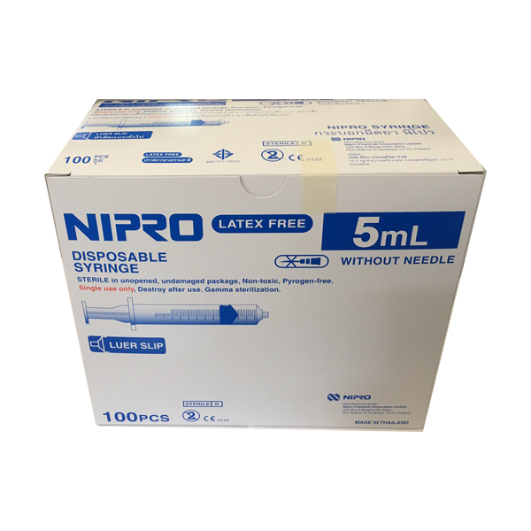ไซริ้งพลาสติก Nipro ขนาด 5 cc.