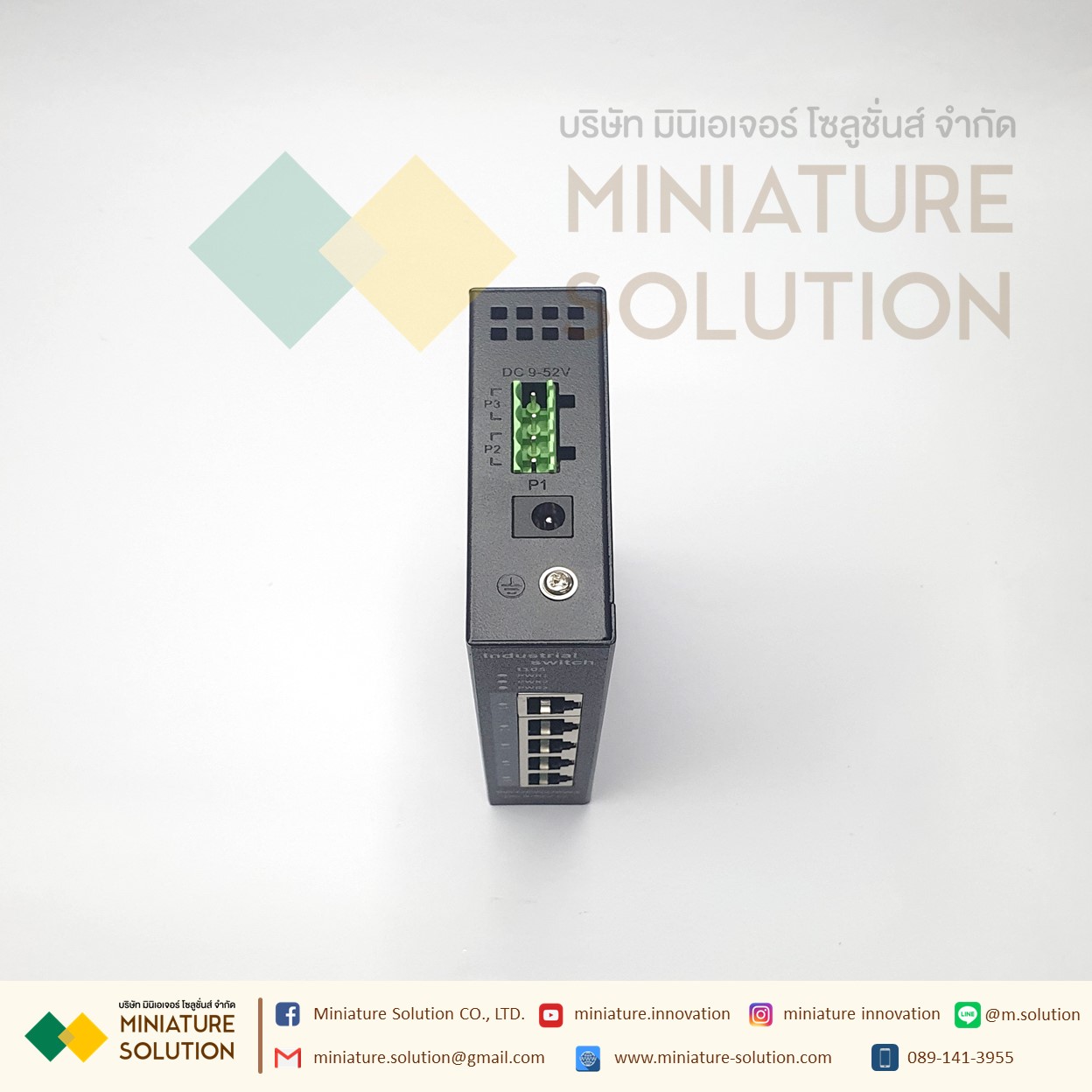 Industrial Grade Switch 5 Port / Use DIN Rial installation / 9~52VDC Ethernet industrial switch 5/4 industrial-grade Ethernet Switch HUB สวิตช์อีเธอร์เน็ตอุตสาหกรรม ได้รับการออกแบบอย่างดีเยี่ยมให้สามารถทำงานได้ที่อุณหภูมิ -40 ℃ ~ 75 ℃ เป็นอุปกรณ์เกรด อุตส