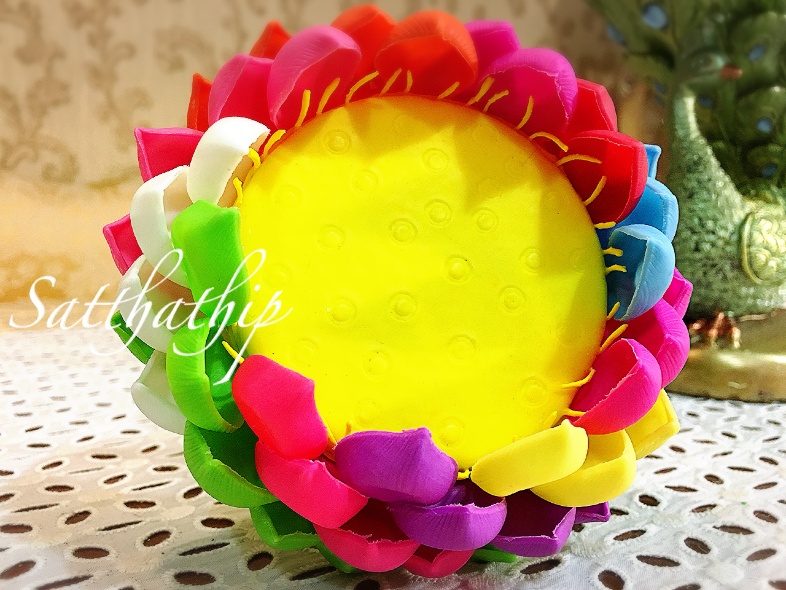 ถาดบัว ประดิษฐ์จากดิน - ฐานบัว ประดิษฐ์จากดิน - พานบัว ประดิษฐ์จากดิน - ถาดบัวดินปั้น - ฐานบัวดินปั้น - พานบัวดินปั้น -Tray