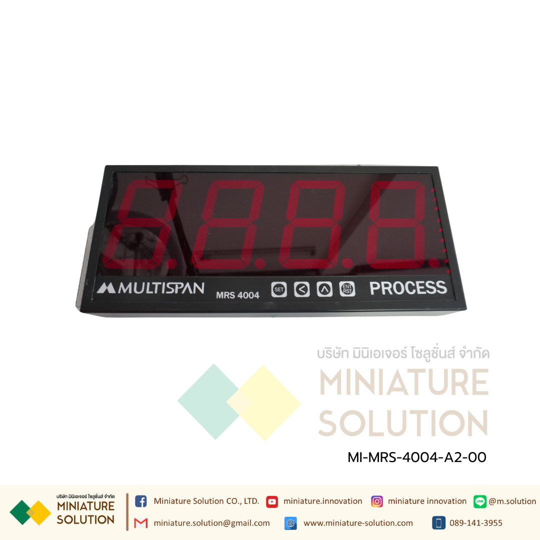 MRS-4004 Jumbo Display - Counter with i/p RS-485 Modbus (4" Display - Single side) Size : 160(H)x380(W)x55(D) mm