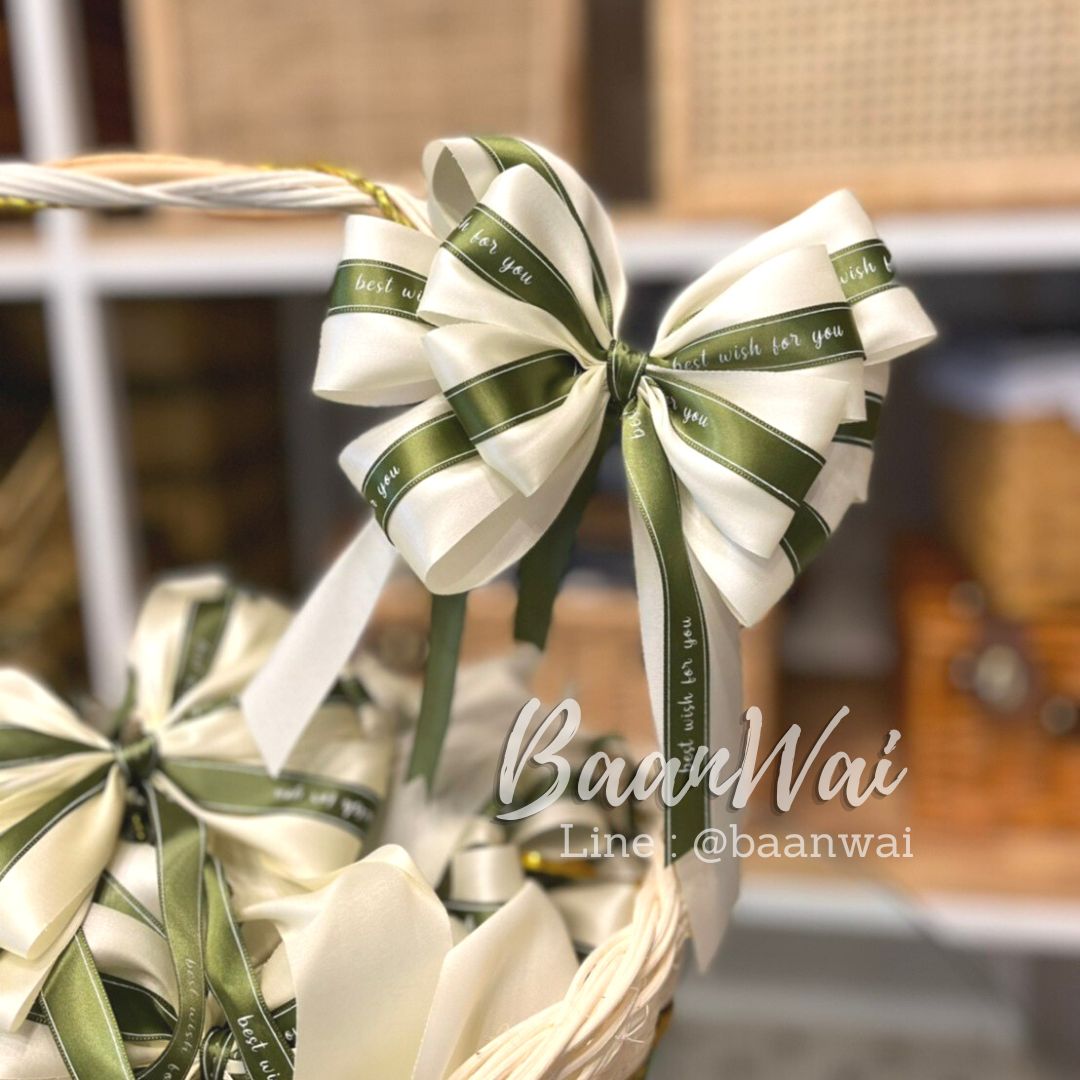 โบว์ติดขวัญ โบว์ประกวด โบว์-ขนาดกลาง โบว์ติดของฝาก