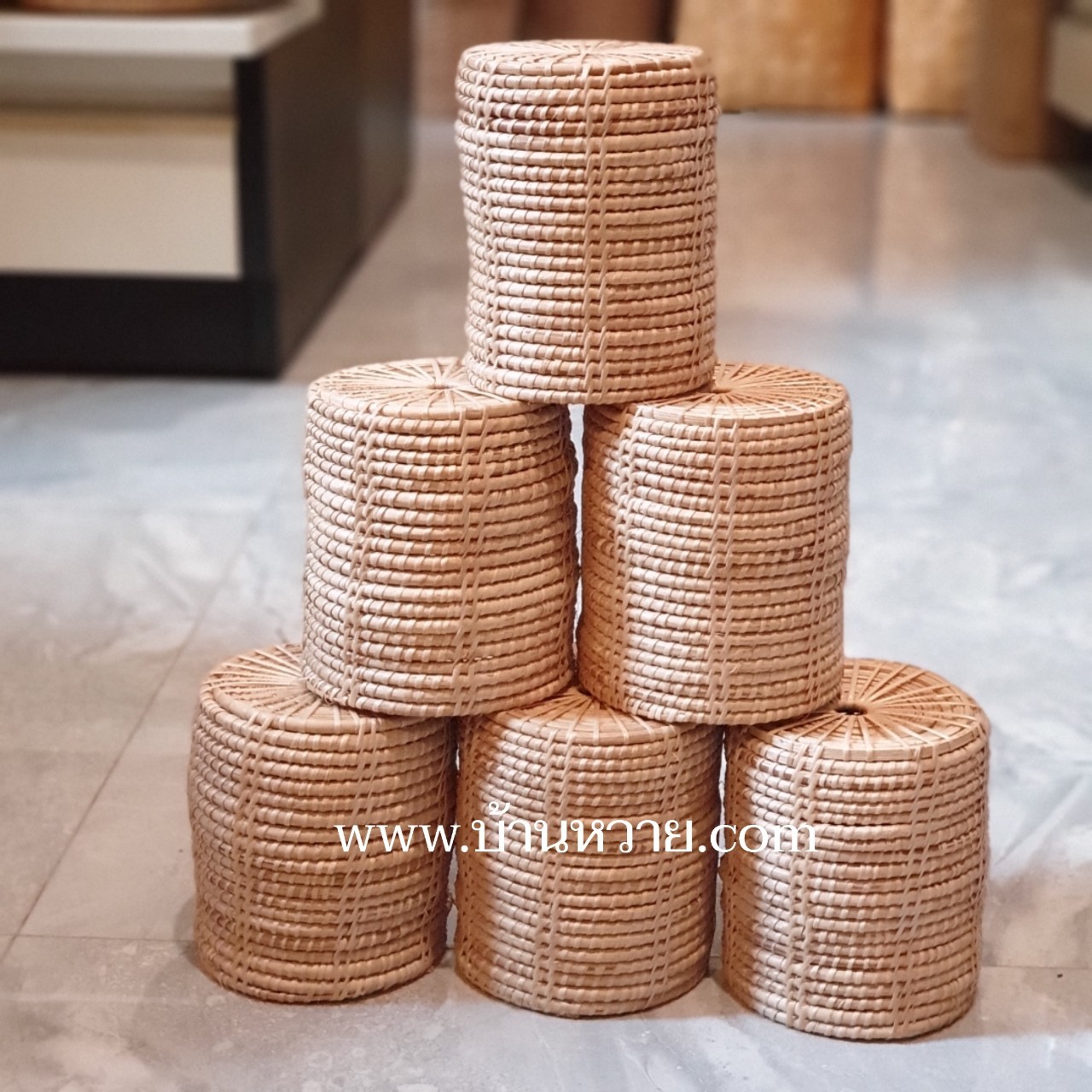 กระบอกหวายใส่ปากกา