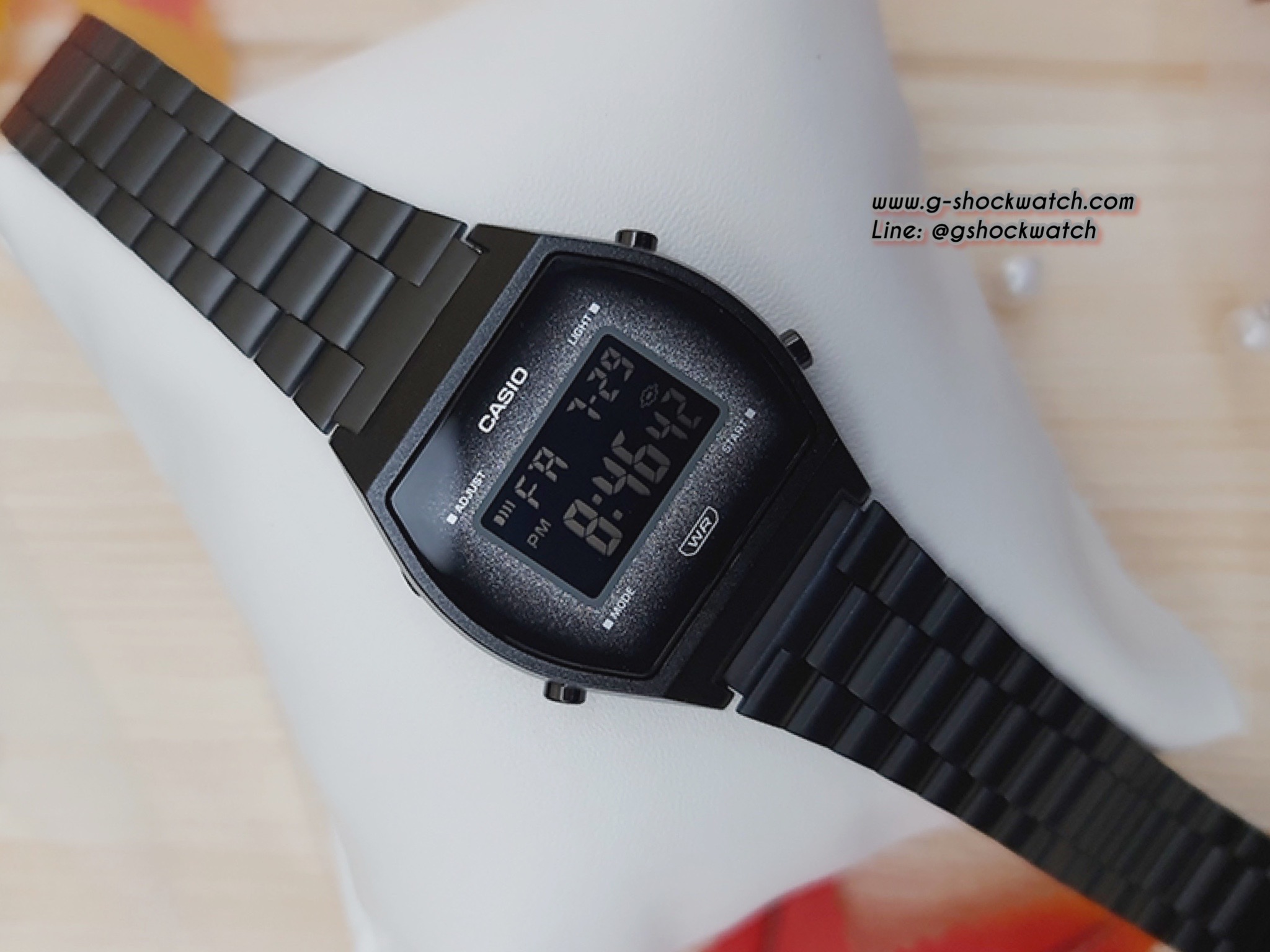 CASIO นาฬิกาข้อมือ นาฬิกากันน้ำ นาฬิกาของแท้ ประกันศูนย์ CMG 1 ปี รุ่น B640WBG-1B