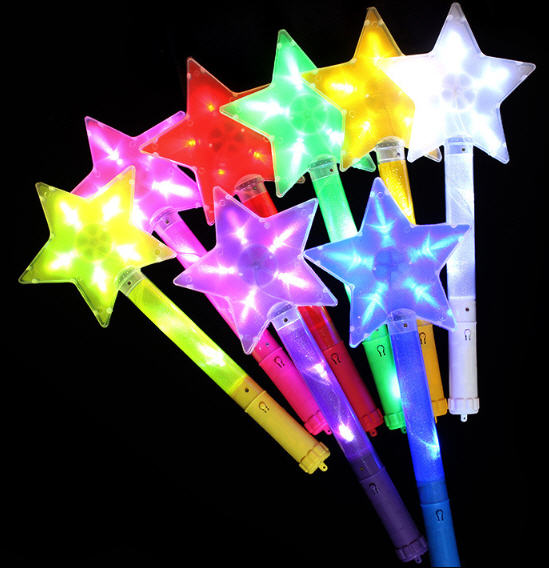 ไฟกระพริบรูปดาว,แท่งไฟกระพริบคอนเสิร์ต,อุปกรณ์เชียร์คอนเสิร์ต