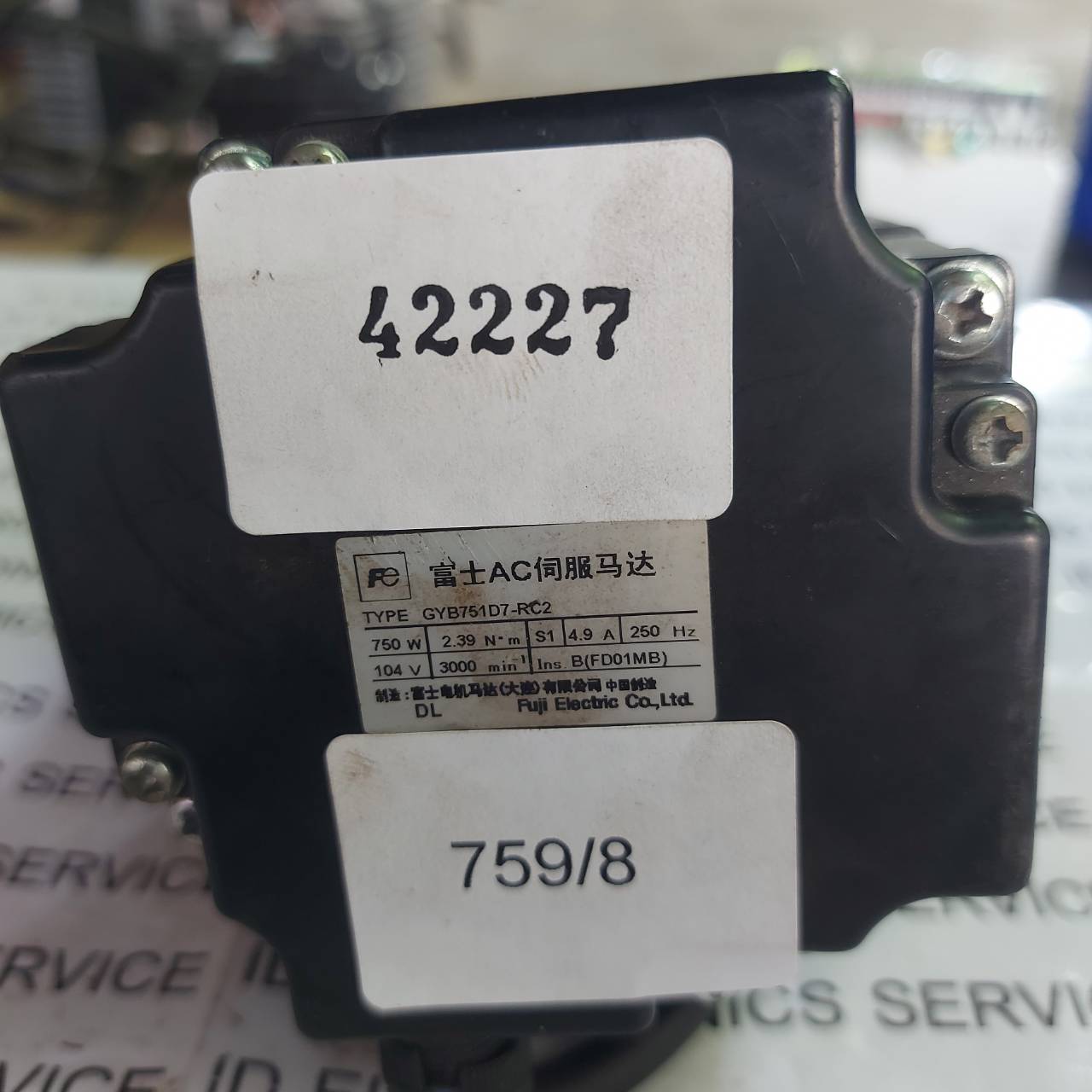 GYB751D7-RC2 FUJI SERVO MOTOR
