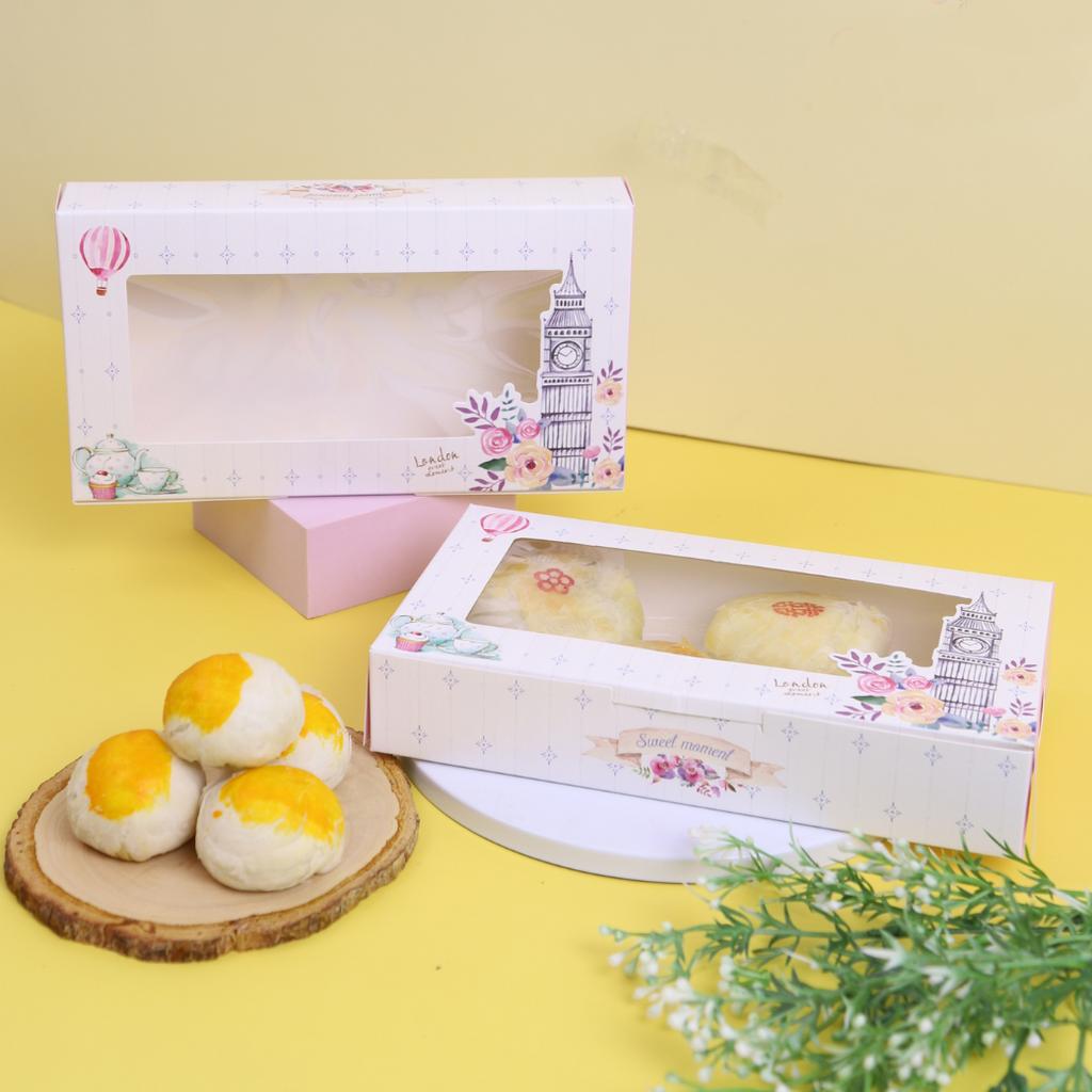 กล่องบราวนี่ลาย Sweet Moment 12x 22 x 4 ซม. ห่อ 20 ชิ้น (09-9029)