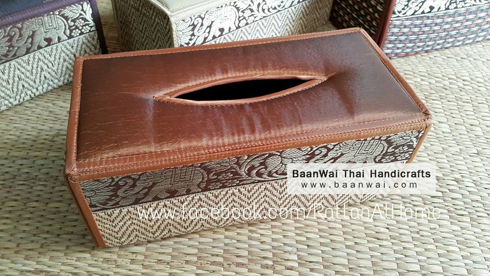 กล่องทิชชู เสื่อกก