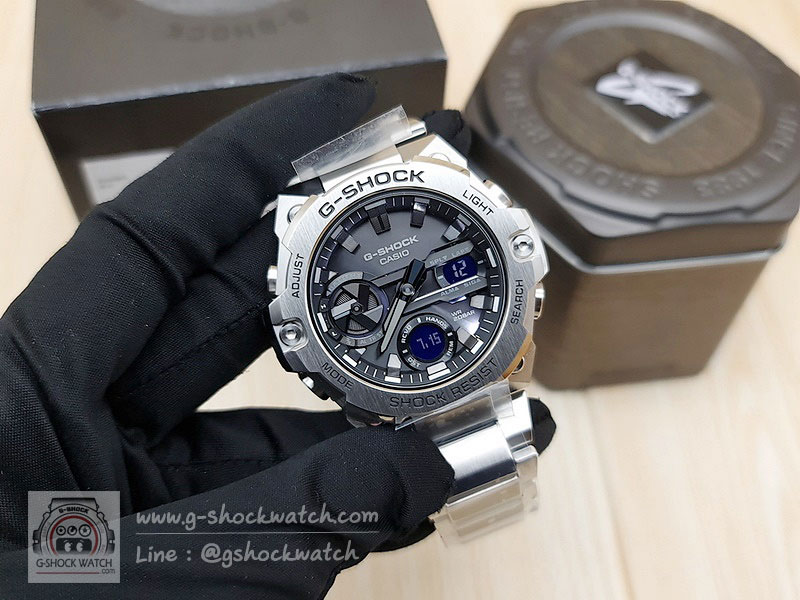 CASIO G-SHOCK นาฬิกาข้อมือ นาฬิกากันน้ำ นาฬิกาของแท้ ประกันศูนย์ CMG 1 ปี รุ่น GST-B400D-1