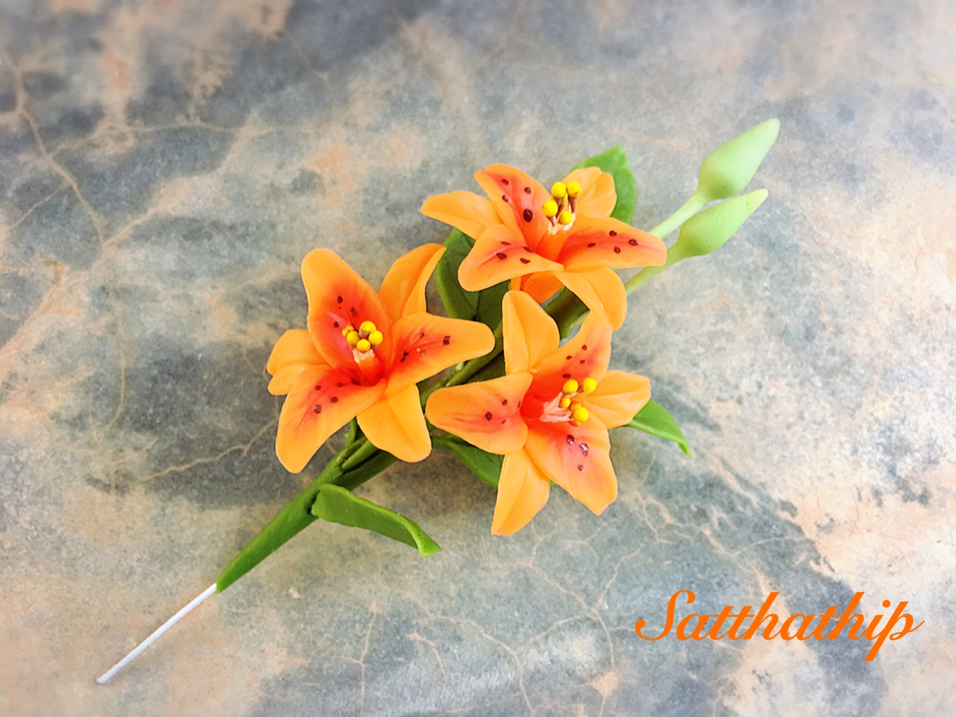โมเดลดอกลิลลี่ - โมเดลดอกไม้ - Flower model