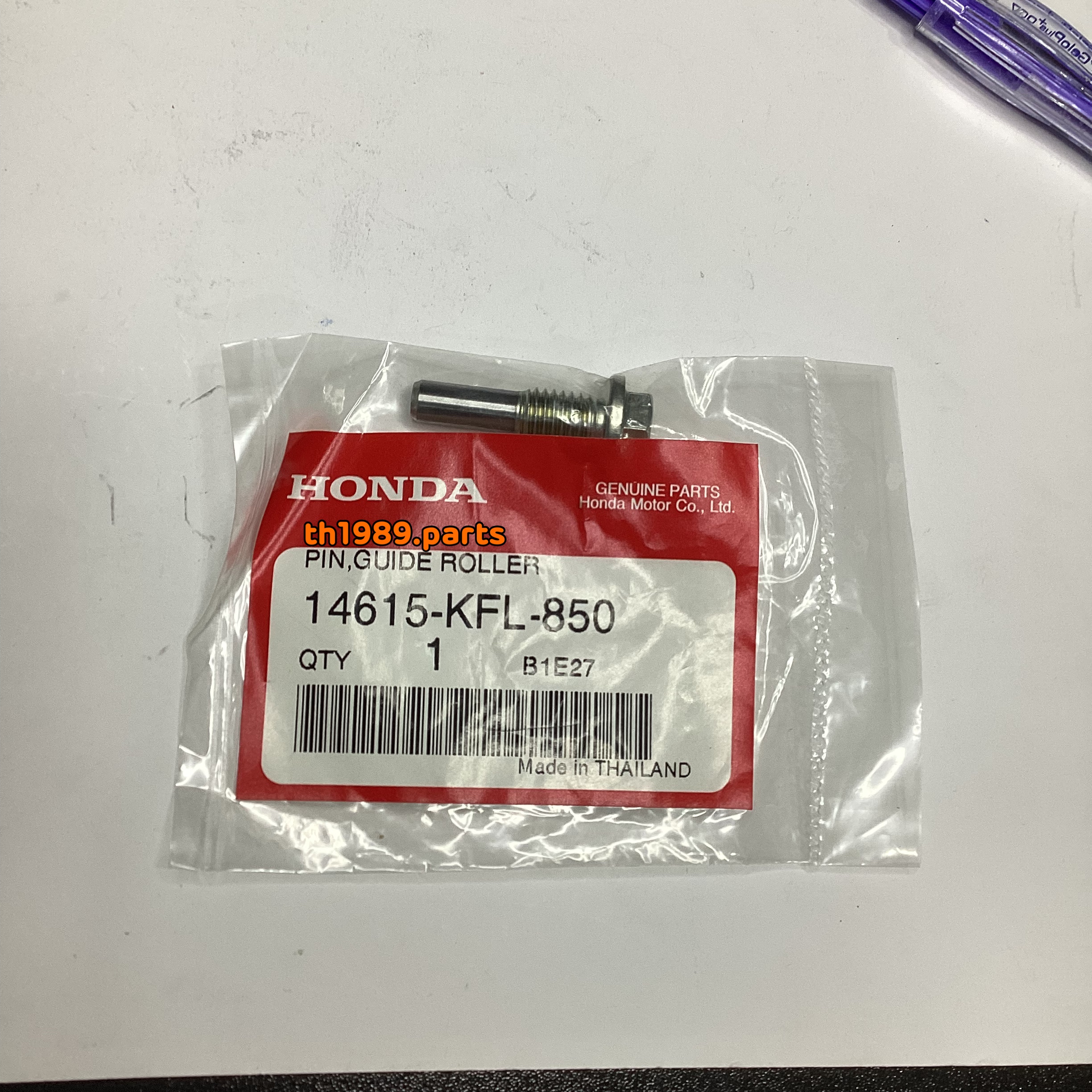 14615-KFL-850 สลักยางนำโซ่ WAVE125I 2012-2020 , WAVE110I 2009-2020 , DREAM110i อะไหล่แท้ HONDA