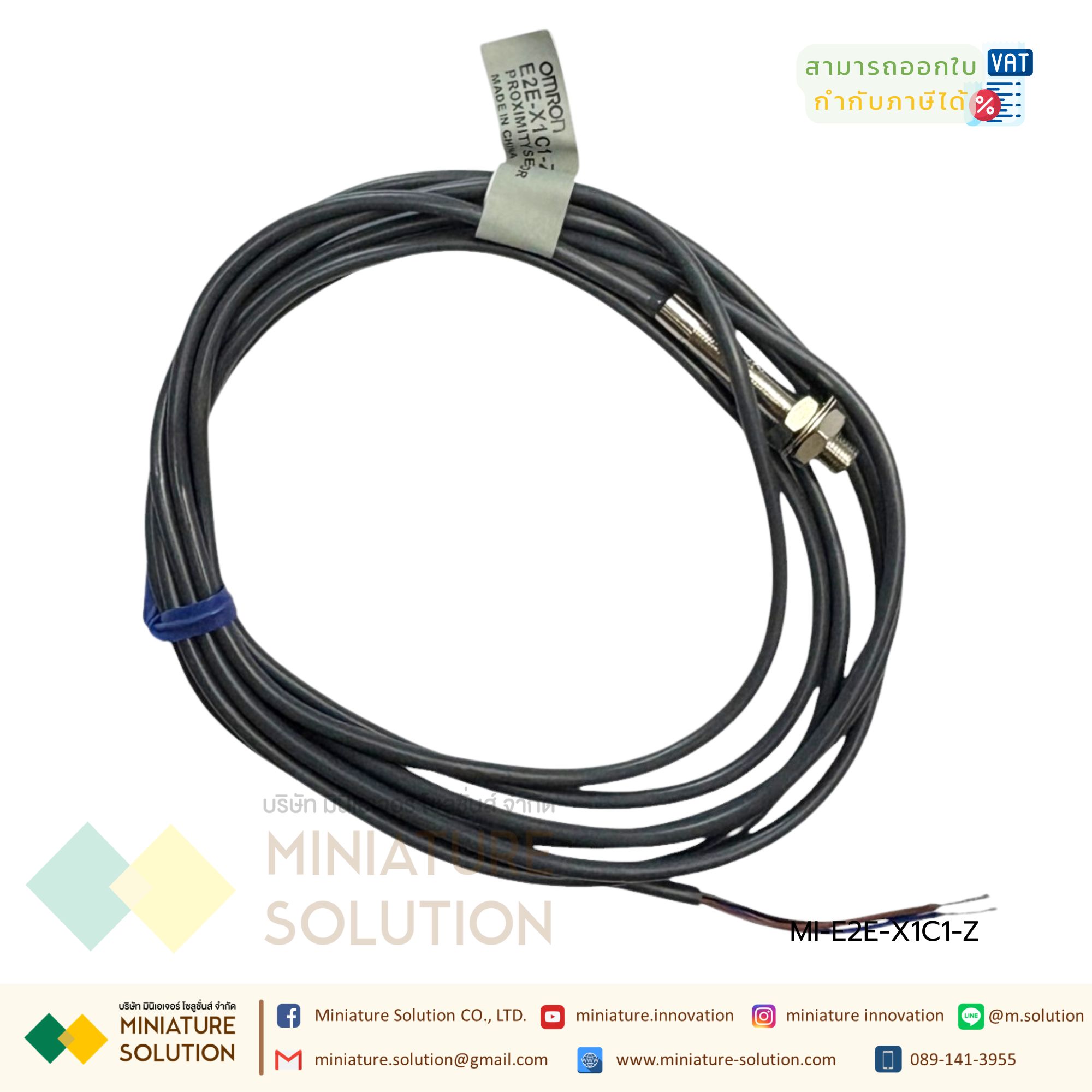 OMRON Inductive Proximity Sensor เซ็นเซอร์จับโลหะ ไฟเลี้ยง 12-24 VDC มีสินค้าพร้อมส่งในไทย