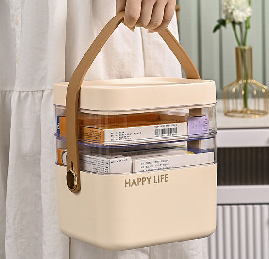 กล่องพลาสติกใส่ยา,กล่องใส่ยา,กล่องเก็บของอเนกประสงค์,2ชั้น,3ชั้น