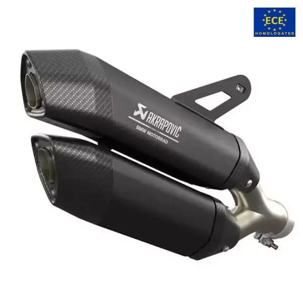 ท่อ Akrapovic Twin HP สลิปออน สำหรับ R1300 GS 2024+ สีดำ (For Exhibition only)
