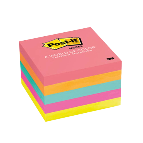 Post-it 3M No.6545UC 3*3 นิ้ว อัลตร้าไบร์ทคละสี แพ็ก4 สี