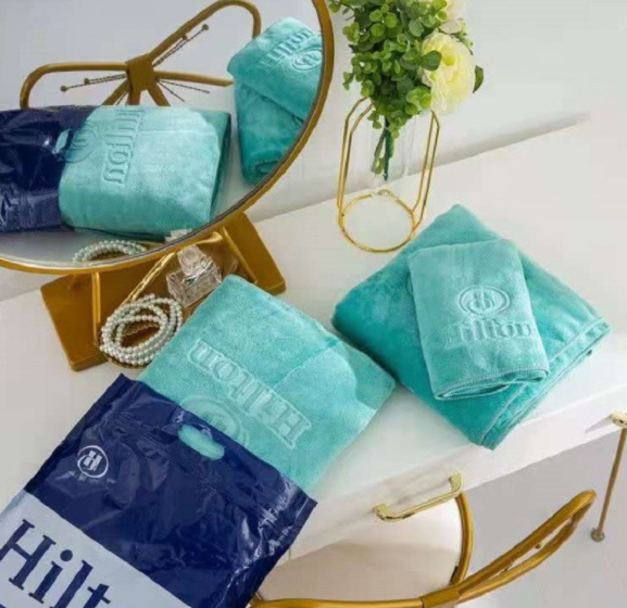 ผ้าขนหนู,ผ้าเช็ดตัว,ผ้าขนหนูปั๊มโลโก้