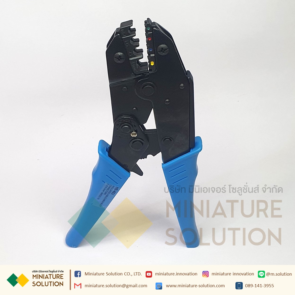 คีมย้ำแบบจิก คีมย้ำหัวสายไฟ คีมย้ำหางปลาเปลือย หัวตัวยู แบบย้ำมือ (SN-02WF2C,SN-0325,HS-40J)