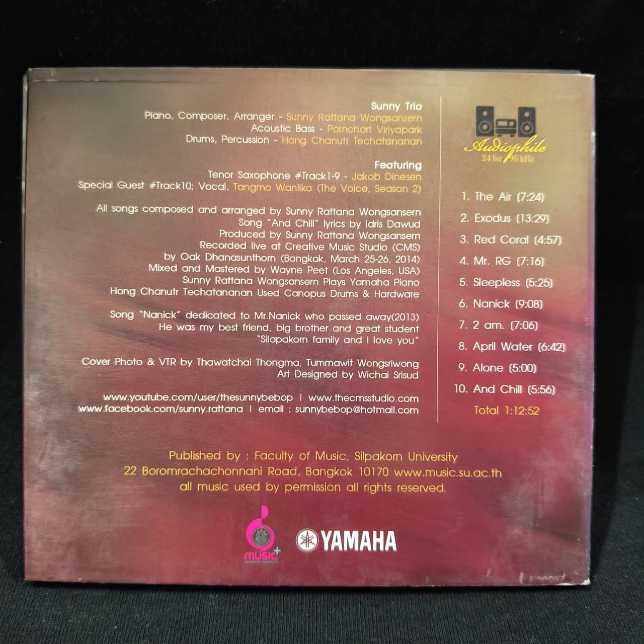 Sunny Trio with Jakob Dinesen – Audiophile / 24bit / 96kHz / ปกมีตำหนิเล็กน้อย / แผ่นทอง / แผ่นสภาพนางฟ้า