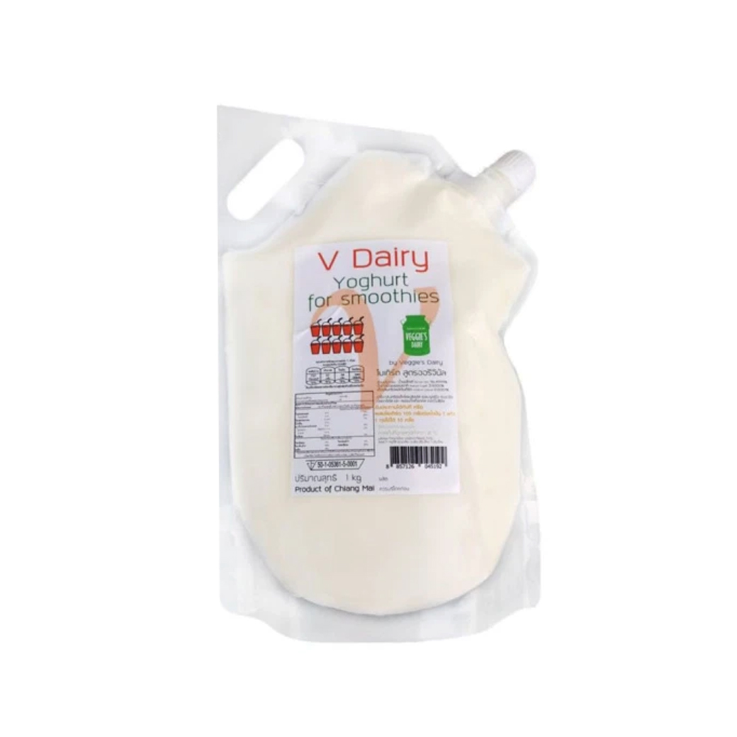 V Dairy โยเกิร์ตสำหรับปั่นสมูทตี้ 1 kg. (แช่เย็น) (05-9123)