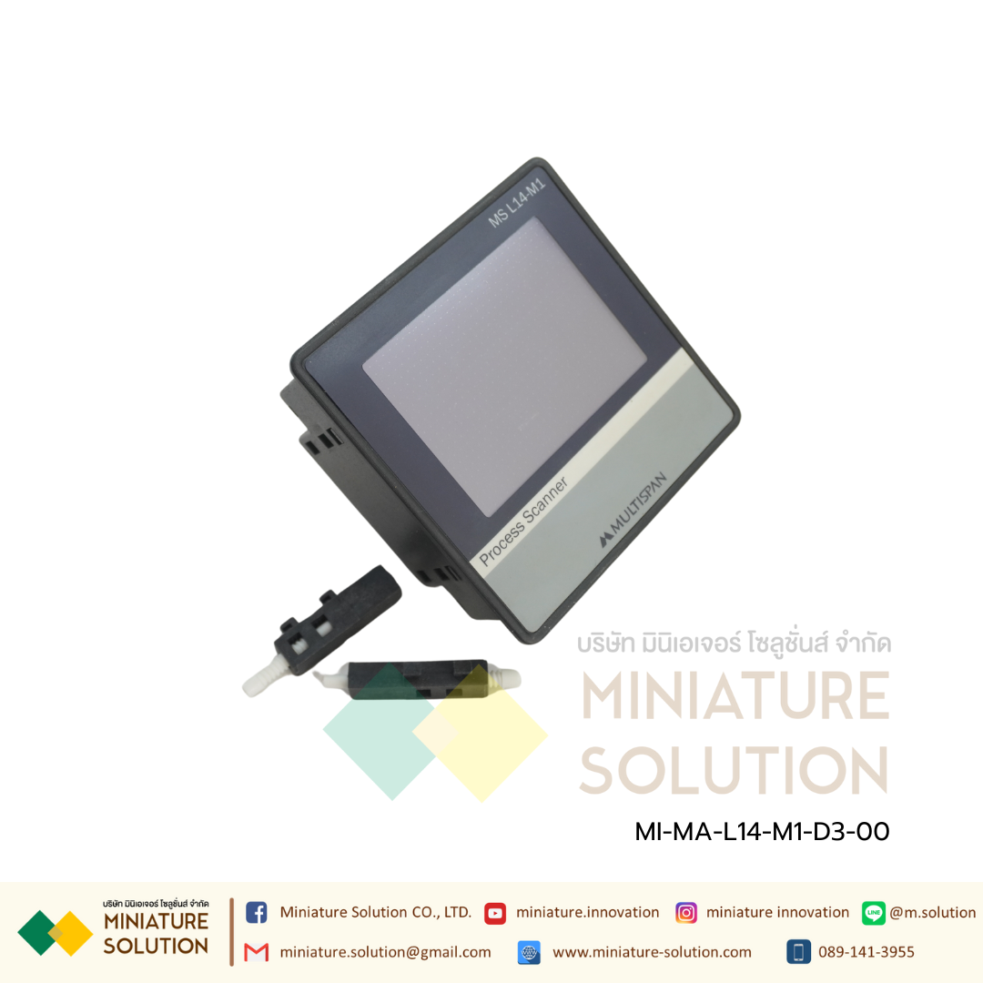 MS-L14-M1 Scanner -8 Channel with RS-485 MODBUS Input J/K/Pt-100/4-20mA DC/0-10V DC/0-20mA DC Selectable 4 Relay 24VDC