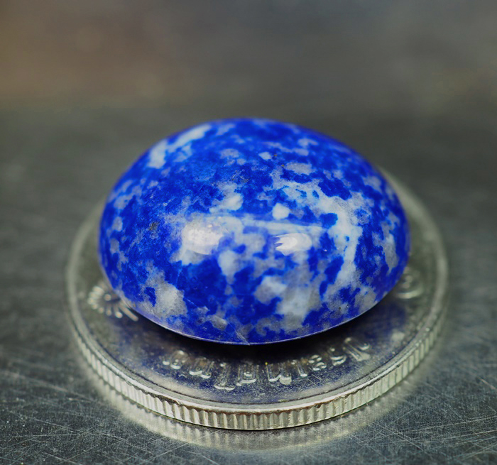 ลาพิส ลาซูลีสีฟ้า (Blue Lapis Lazuli) 12.70 กะรัต