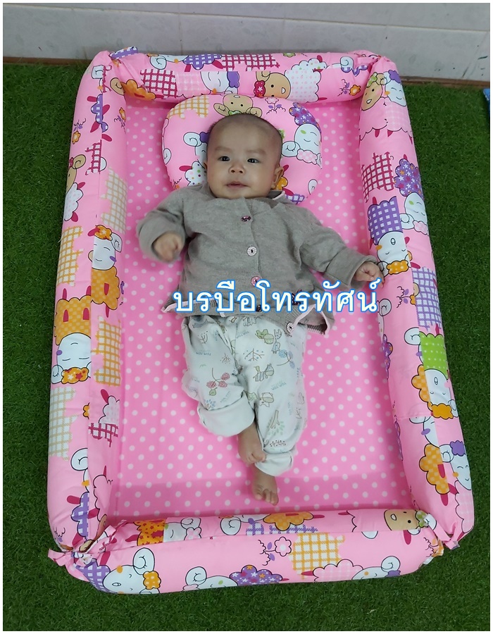 ที่นอน มีมุ้ง ที่นอนฟองน้ำ เบาะนุ่ม ที่นอนเด็กอ่อนมีกันตก