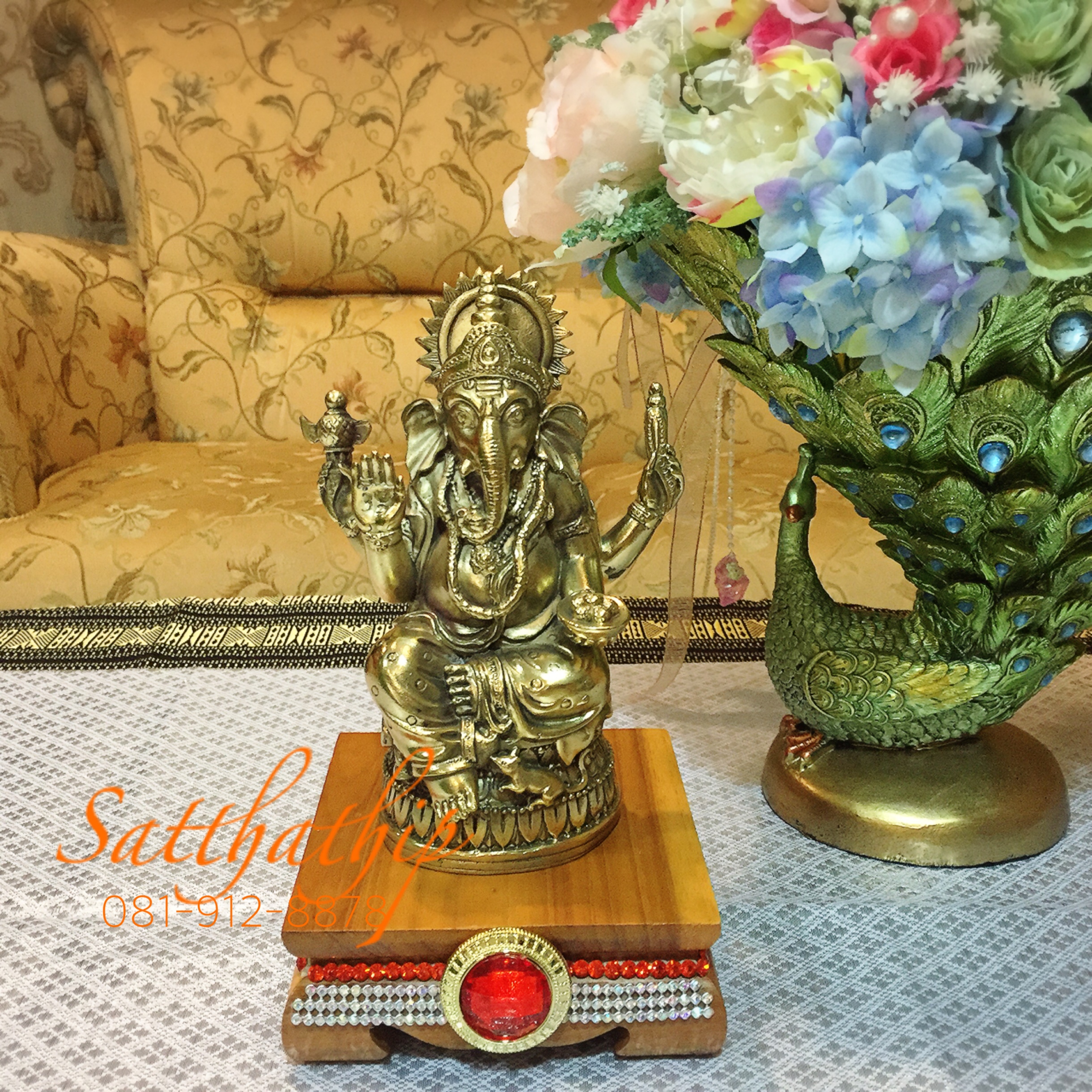 พระพิฆเณศ ปางสัมปทายะคเณศ (ทองเหลือง) - Ganesha: Lord of Success
