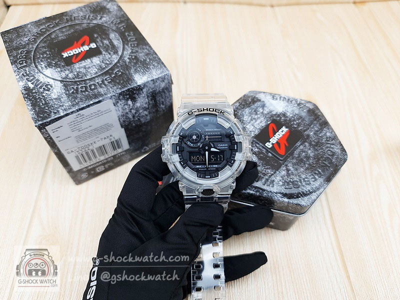 CASIO G-SHOCK นาฬิกาข้อมือ นาฬิกากันน้ำ นาฬิกาของแท้ ประกันศูนย์ CMG 1 ปี รุ่น GA-700SKE-7A