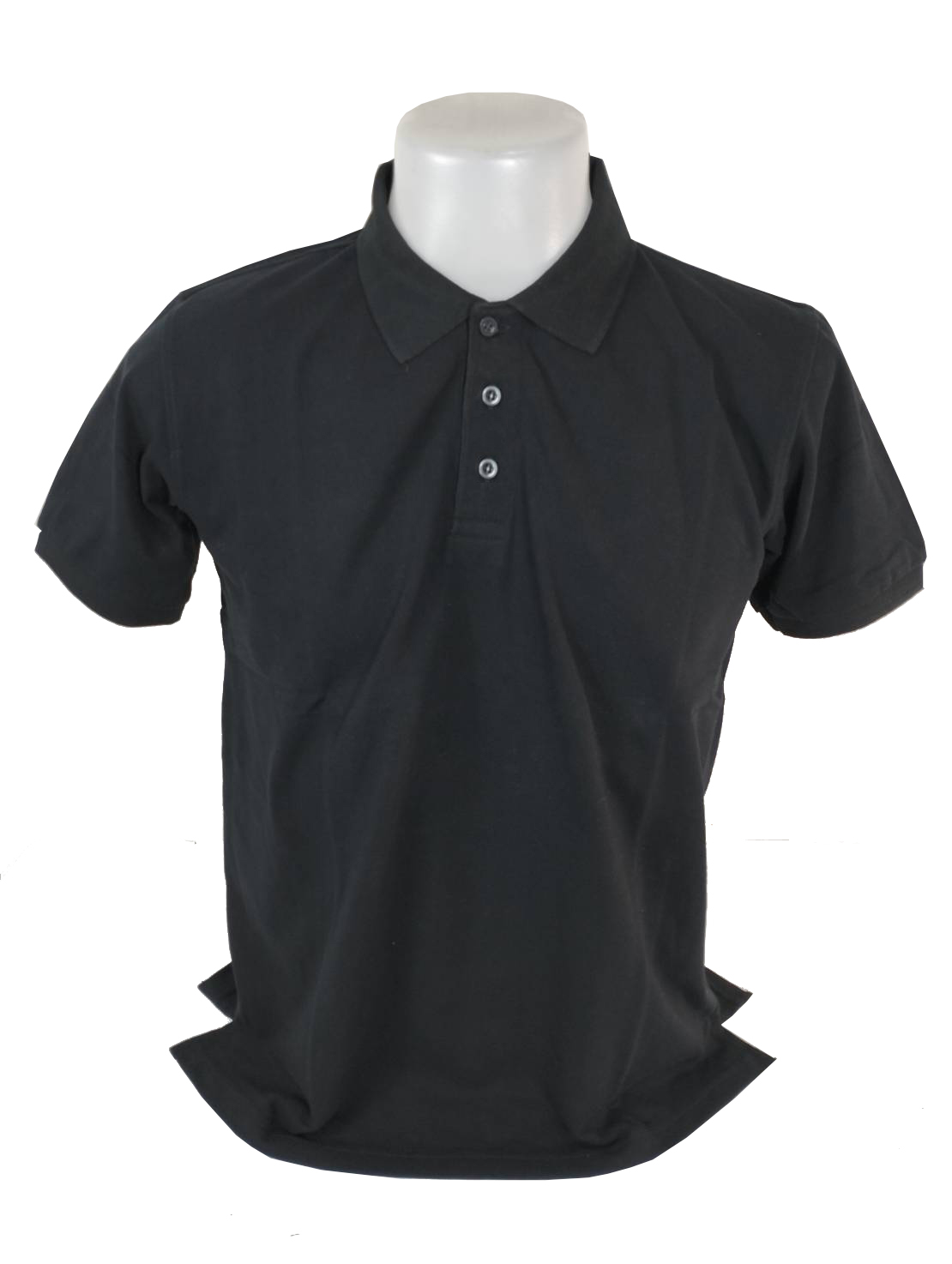 เสื้อโปโลชาย เสื้อโปโลสีดำ แขนจั๊ม
