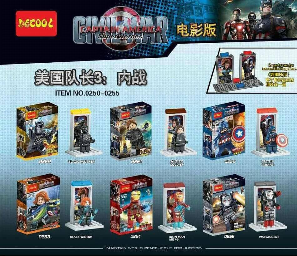 เลโก้จีน Decool0250-0255 ชุด Civil War