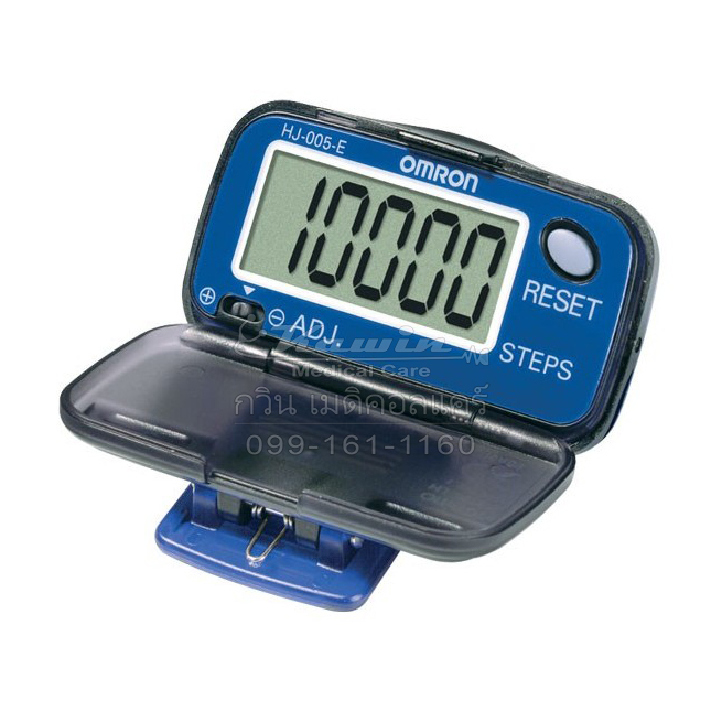 เครื่องนับก้าว Omron HJ-005 สีฟ้า