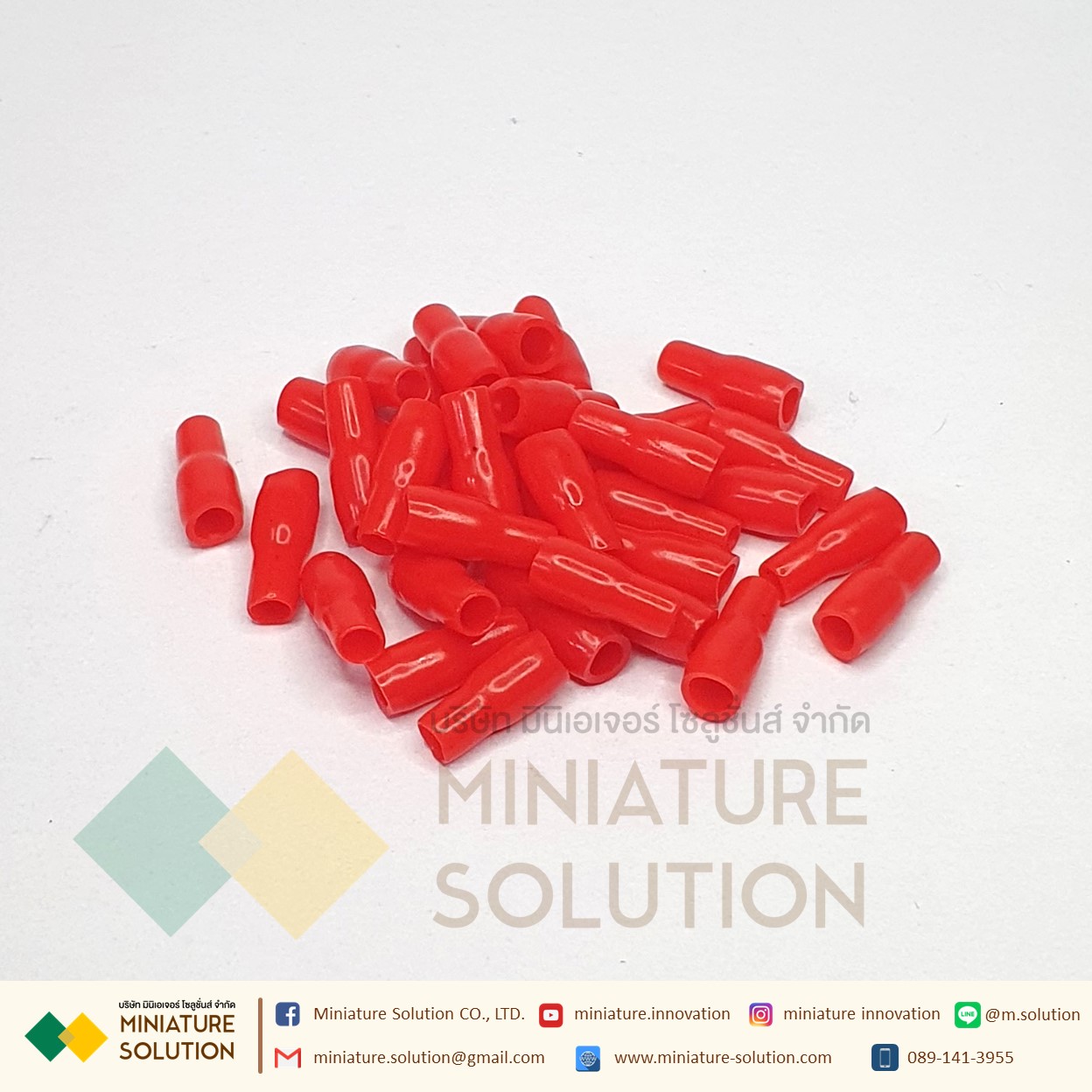 ปลอกหุ้มหางปลา เบอร์ V001-V100 ใช้กับหางปลาเบอร์ 1.5 - 100 Sqmm WIRE END CAPS (100ชิ้น/ถุง)