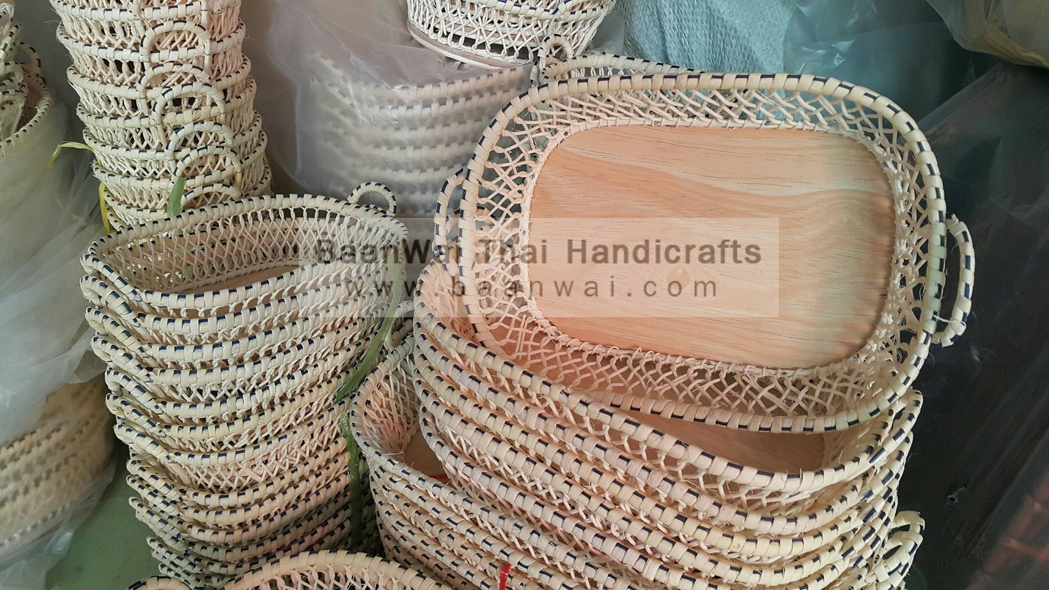 ตะกร้าหวาย ก้นกระดาน ทรงกลม ขนาด 5 นิ้ว