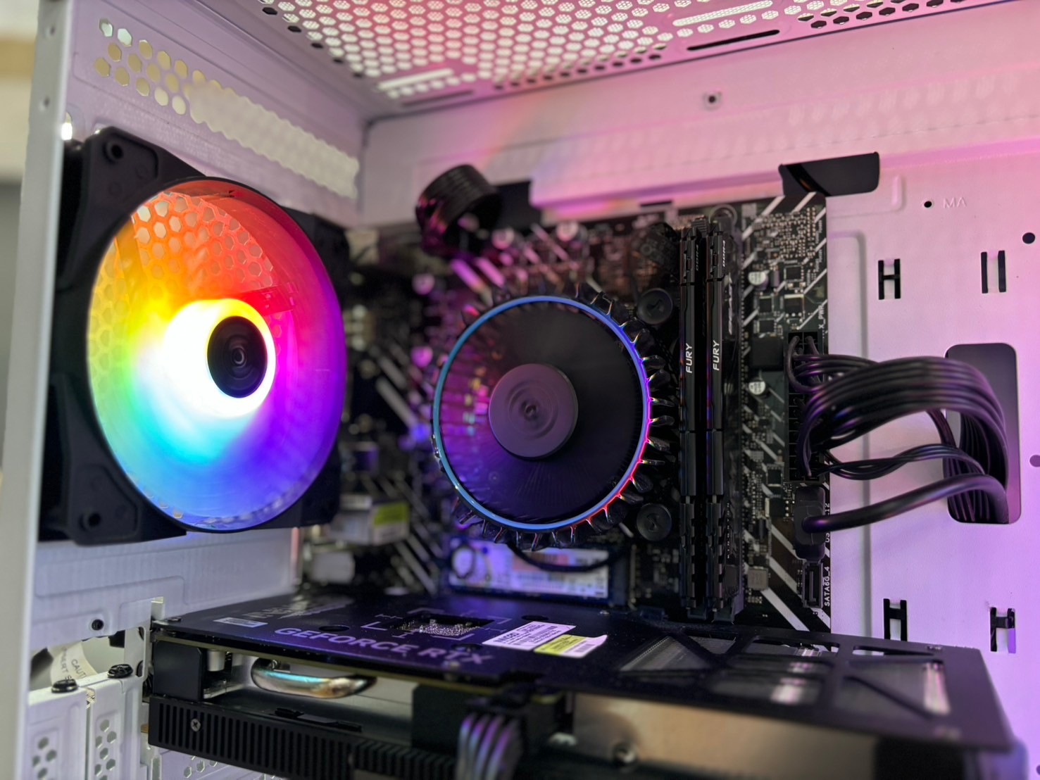 PC ประกอบ Intel Core i5-12400F/Ram 16GB/SSD 500GB/RTX 4060/Monitor SAMSUNG (VA 2K QHD HDR 165Hz)