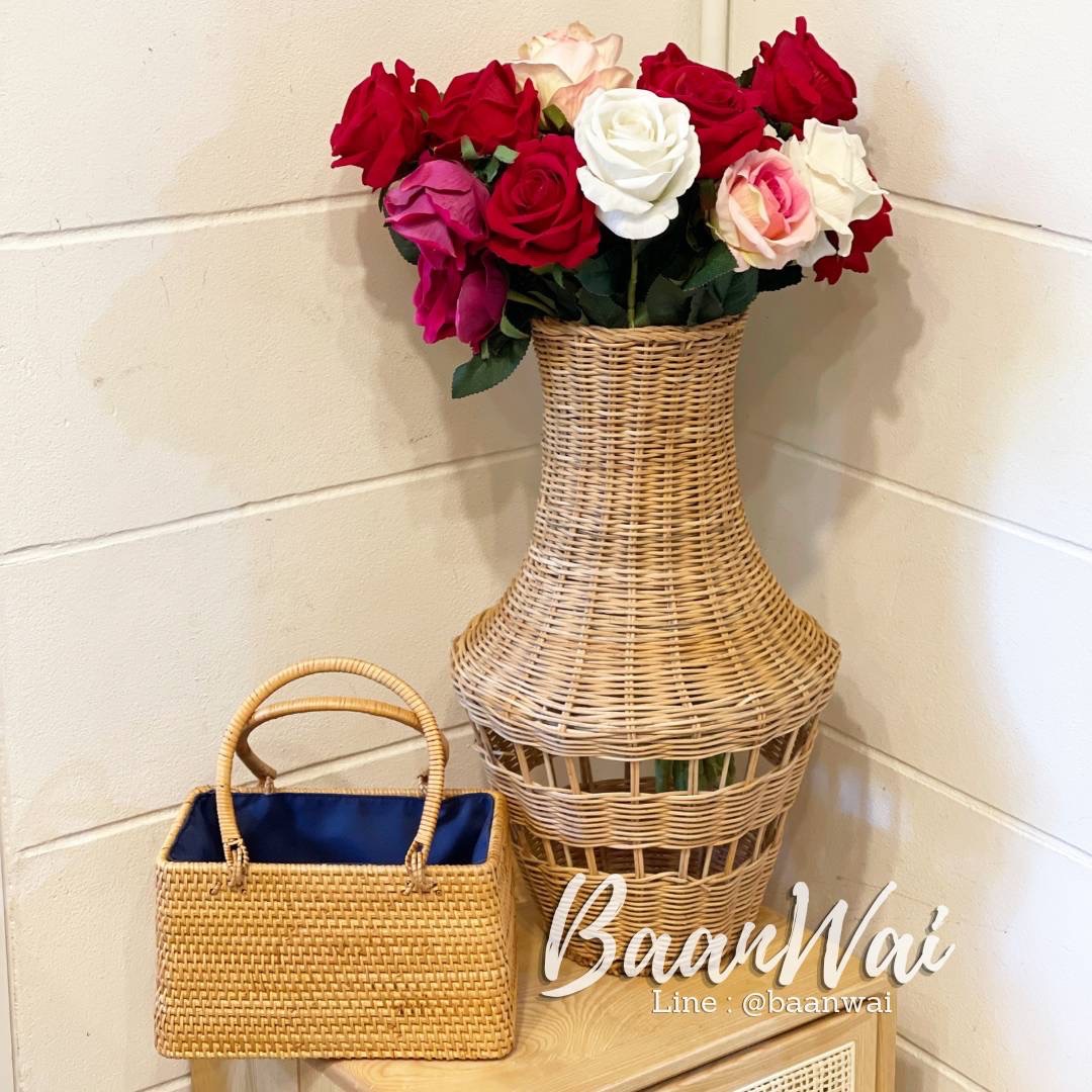 แจกันหวาย แจกันหวายใส่ดอกไม้