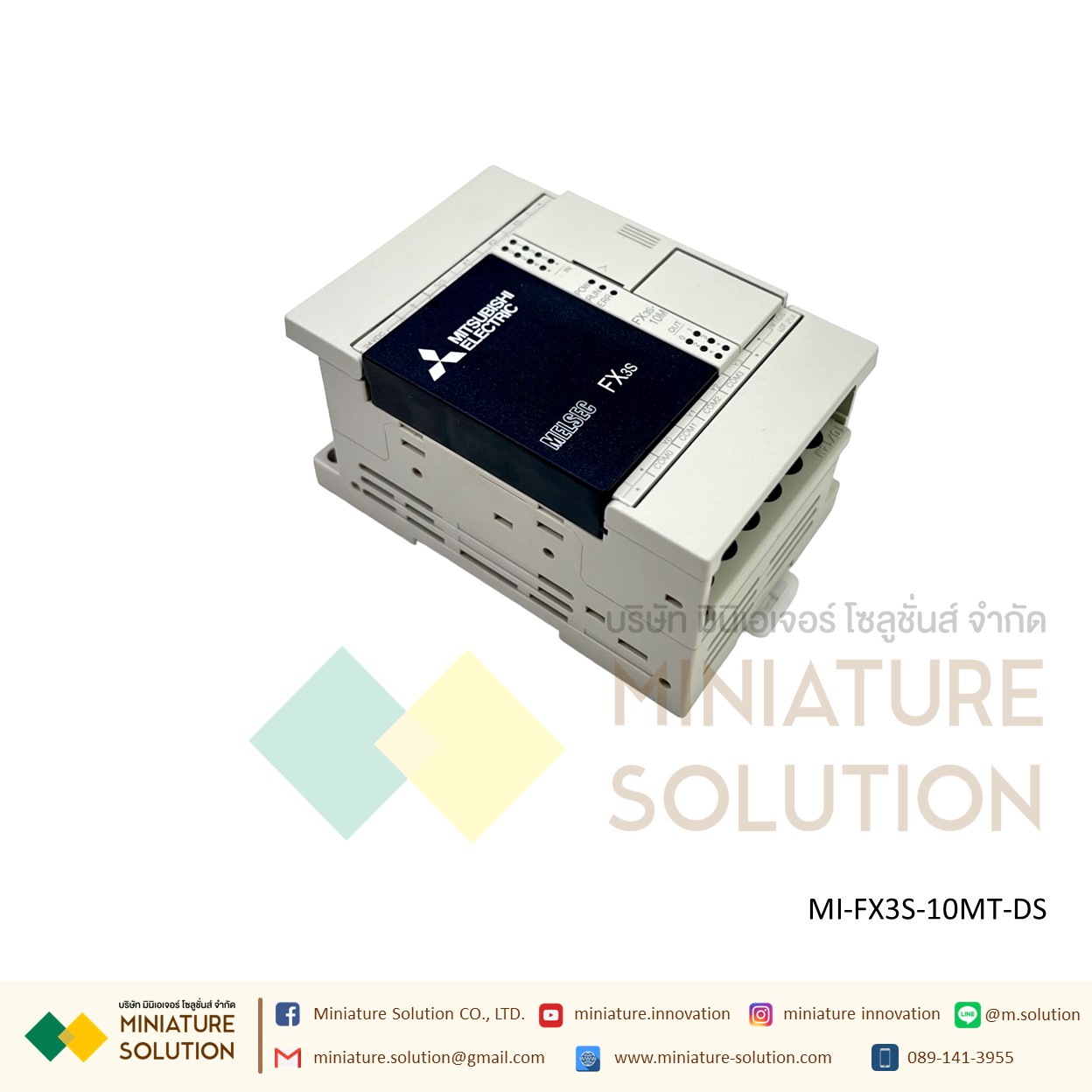 PLC MITSUBISHI MODEL:FX3S-10MT/DS