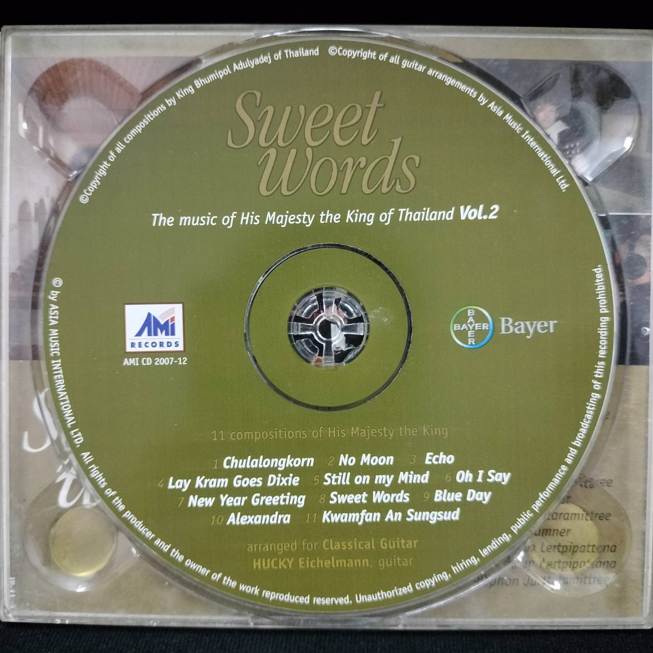 Hucky Eichelmann – Sweet Words (The music of His Majesty the King of Thailand Vol.2) / โค้ด DIP / แผ่นดี