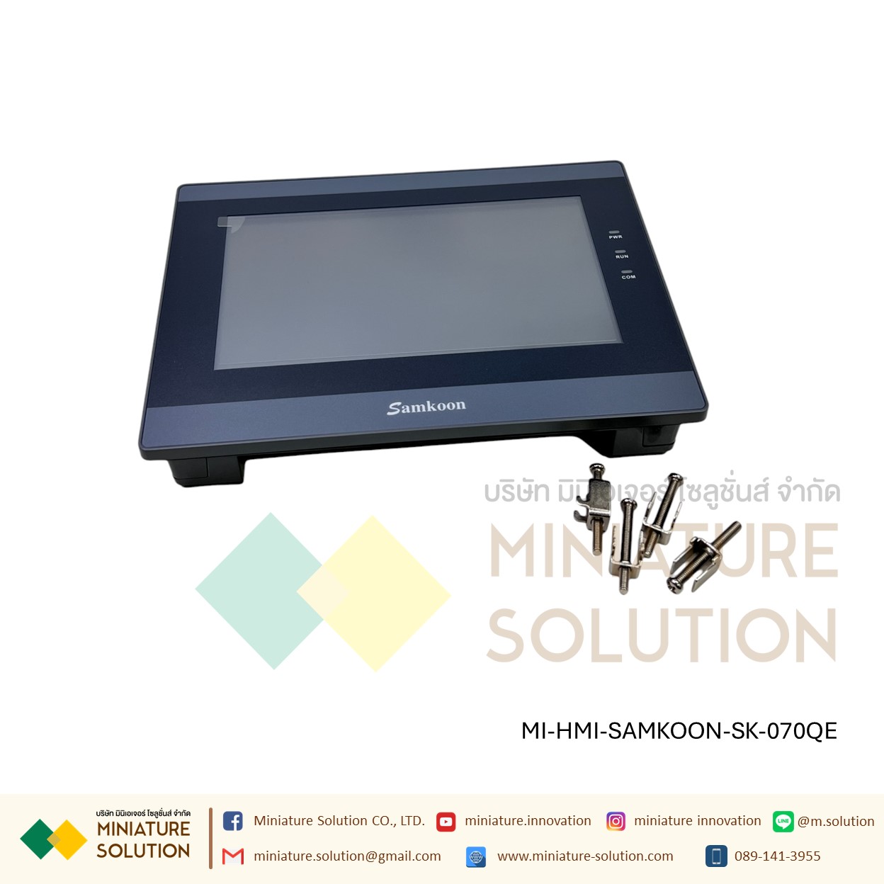 SAMKOON SK-070Q HMI 7" จอทัชกรีน 7 นิ้ว SAMKOON HMI SK-070QE-G (รองรับระบบ IOT สามารถต่อโมดูล WIFI ได้) SK-070QS (รองรับ Ethernet) SK-WIFI-G (รองรับกับรุ่น SK ลงท้ายด้วย Q ทำ IOT)