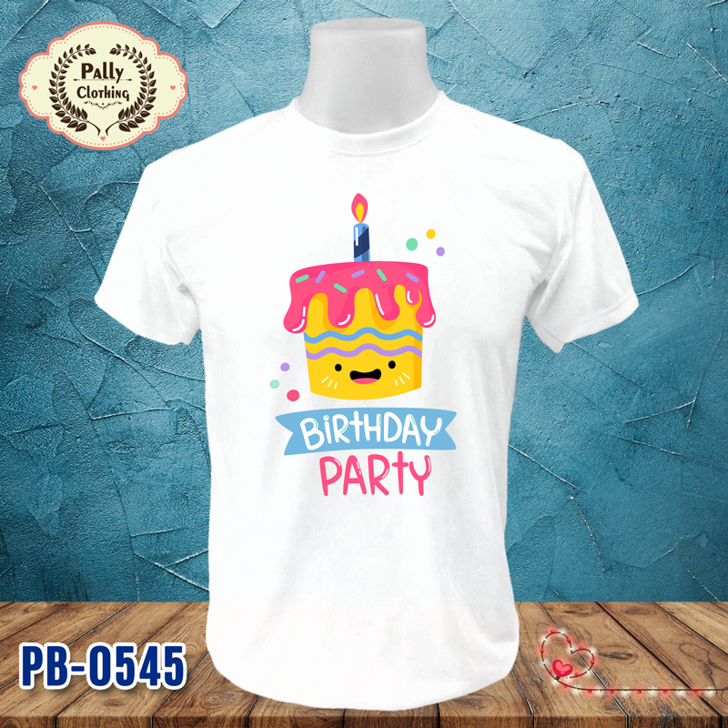 เสื้อวันเกิด PB-0545 ลาย BiRtHDAY PARtY