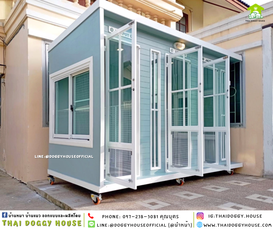 บ้านหมา รองรับการติดแอร์ แบบบ้าน 𝑩𝑶𝑿 𝑺𝑻𝒀𝑳𝑬