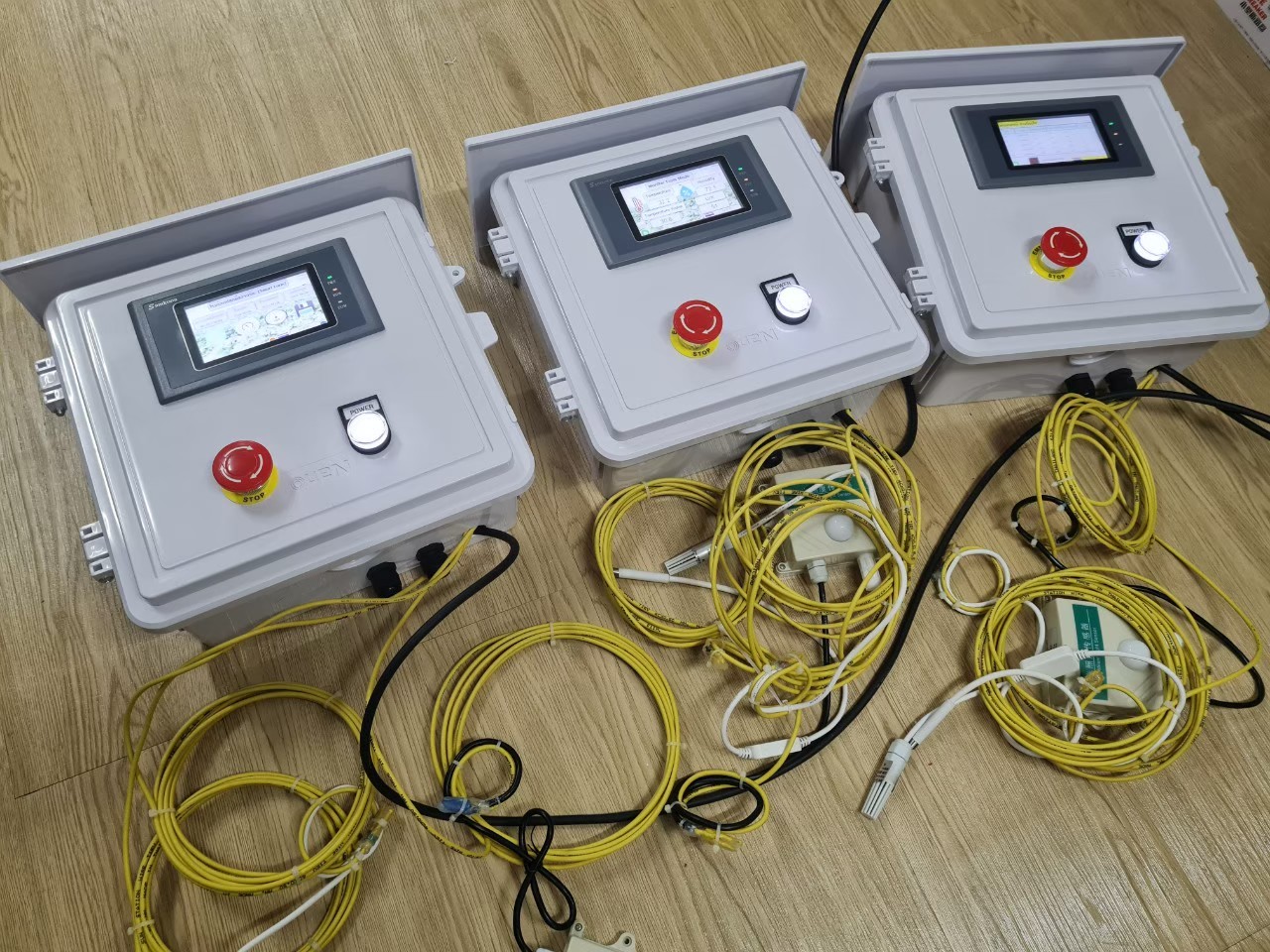 ตู้ควบคุม PLC HMI อ่านค่าสภาพแวดล้อม ขนาดเล็ก x SMC