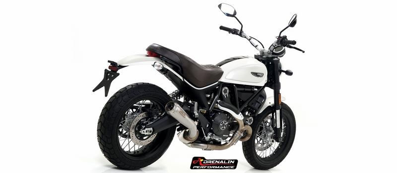 ท่อ Arrow รุ่น Pro race พร้อมหม้อพักกลาง เพิ่มกำลังอัด สำหรับ Scrambler 800 ทุกรุ่น (For Exhibition only)