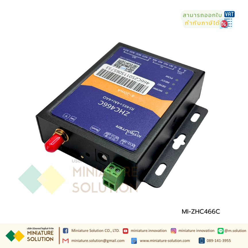 ZHC466C IO Controller 4G Modbus RTU 4-channel 0-10V/4~20mA analog output /analog input MQTT