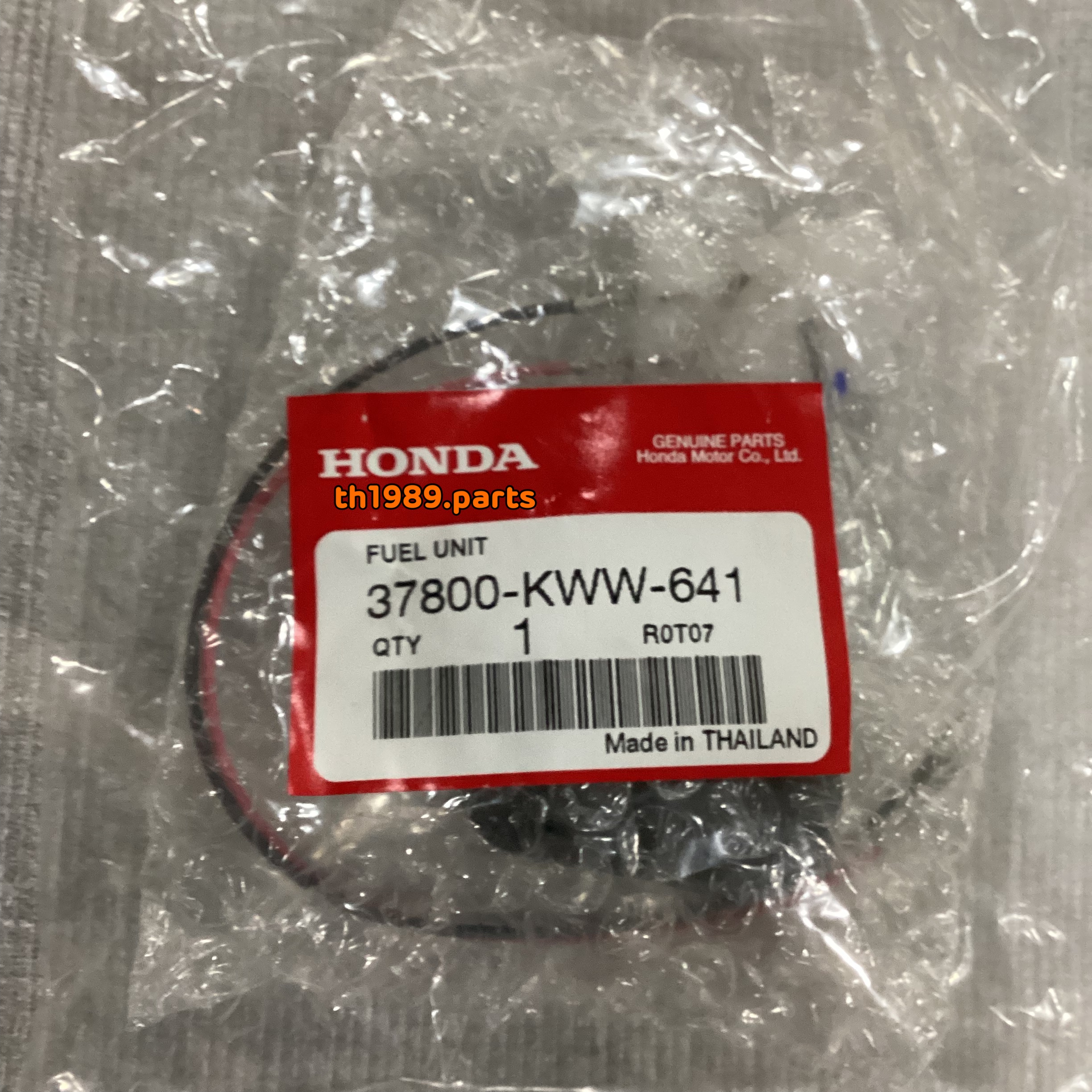 37800-KWW-641 ชุดลูกลอยวัดระดับน้ำมันเชื้อเพลิง (NIPPON SEIKI) WAVE110i 2012-2013 อะไหล่แท้ HONDA