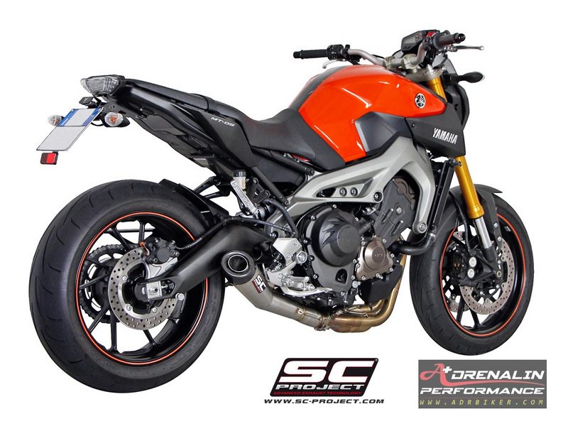 ท่อ SC Project (Conic) Stainless Carbon Cap Full system สำหรับ FZ09/MT09 (For Exhibition only)