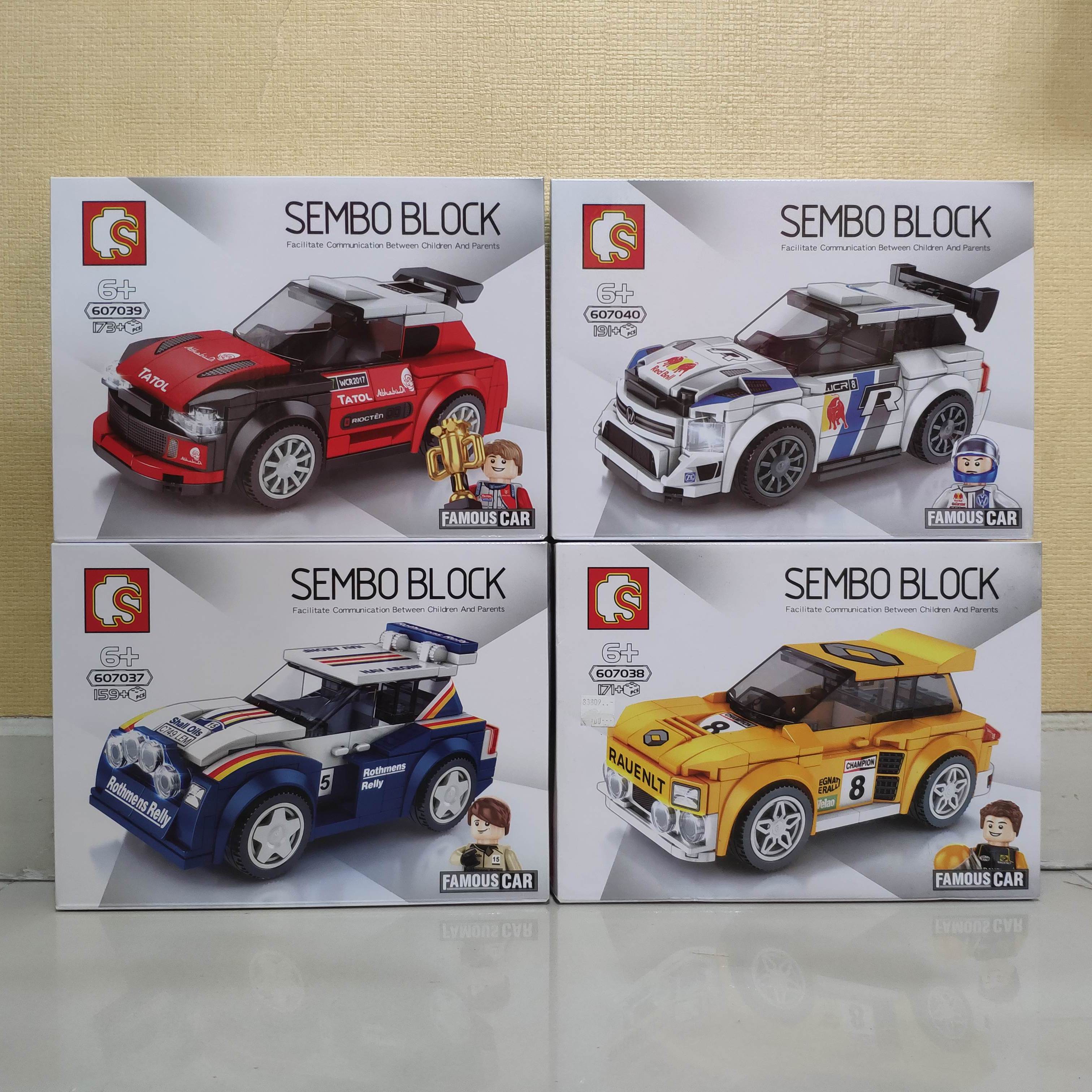 เลโก้จีน SemboBlock 607037-607040 ชุด Fast Champions