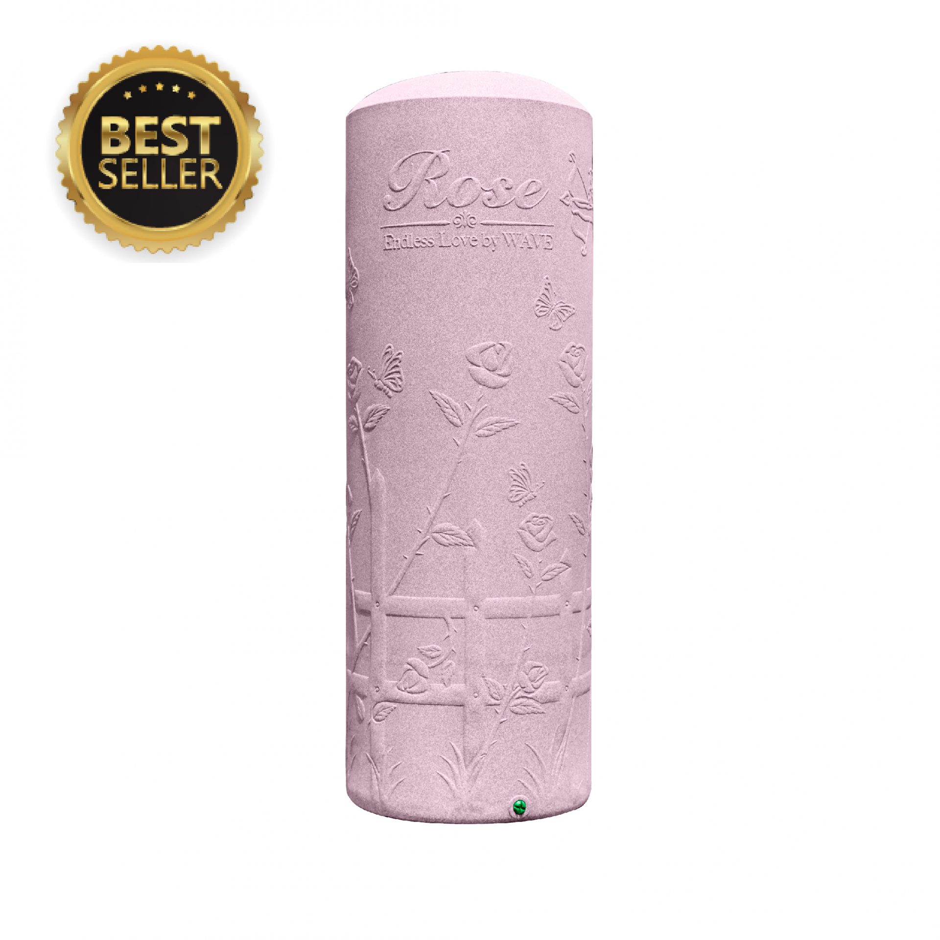 ถังเก็บน้ำบนดินPE WAVE Rose(โรส) ทรงสูง ขนาด 400 ลิตร รุ่น Rose-400 **แถมลูกลอยฟรี**