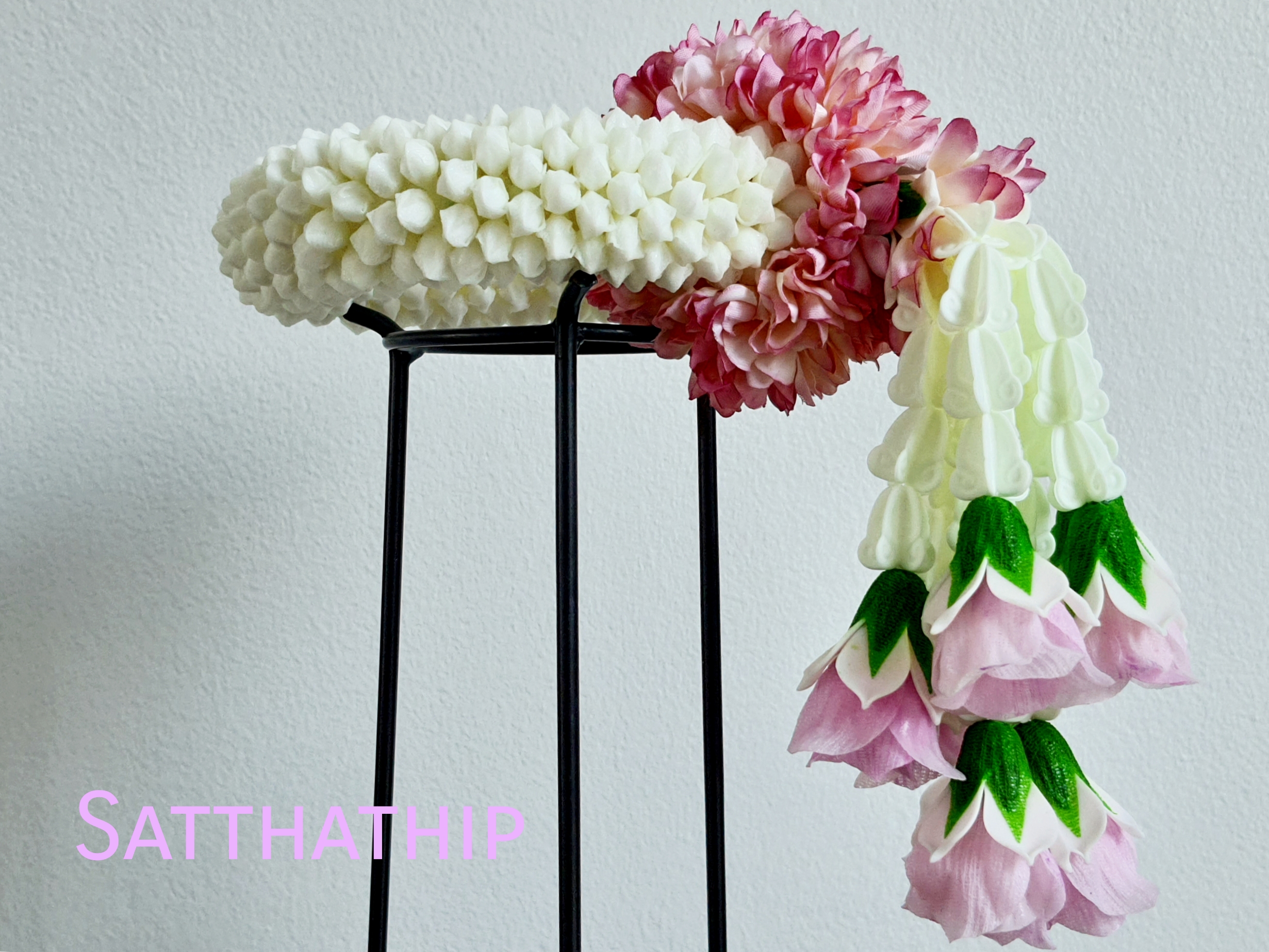 พวงมาลัยดอกพุดประดิษฐ์ - พวงมาลัยประดิษฐ์ - Artificial Garland