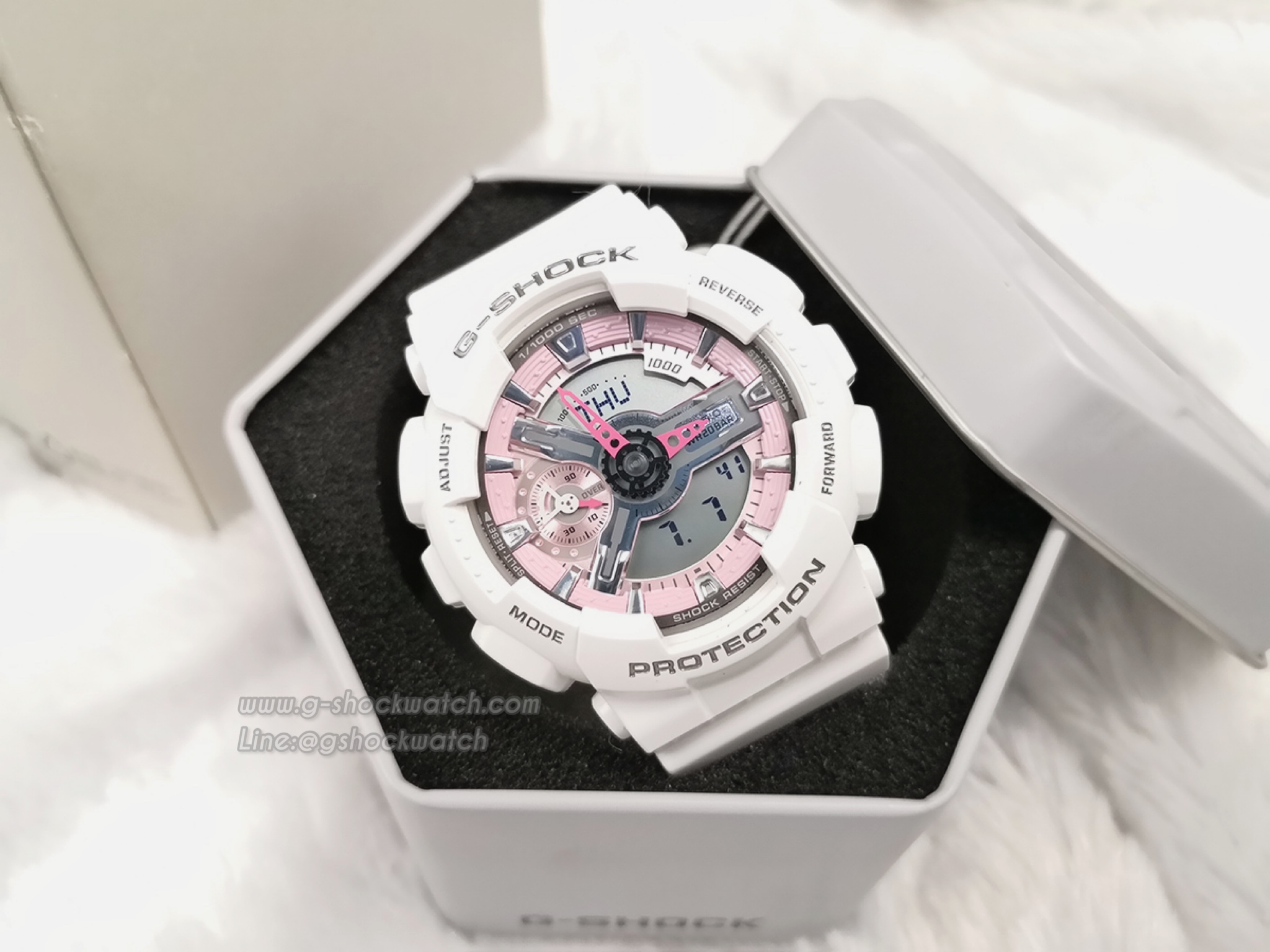 CASIO G-SHOCK นาฬิกาข้อมือ นาฬิกากันน้ำ นาฬิกาของแท้ ประกันศูนย์ CMG 1 ปี รุ่น GMA-S110MP-7A